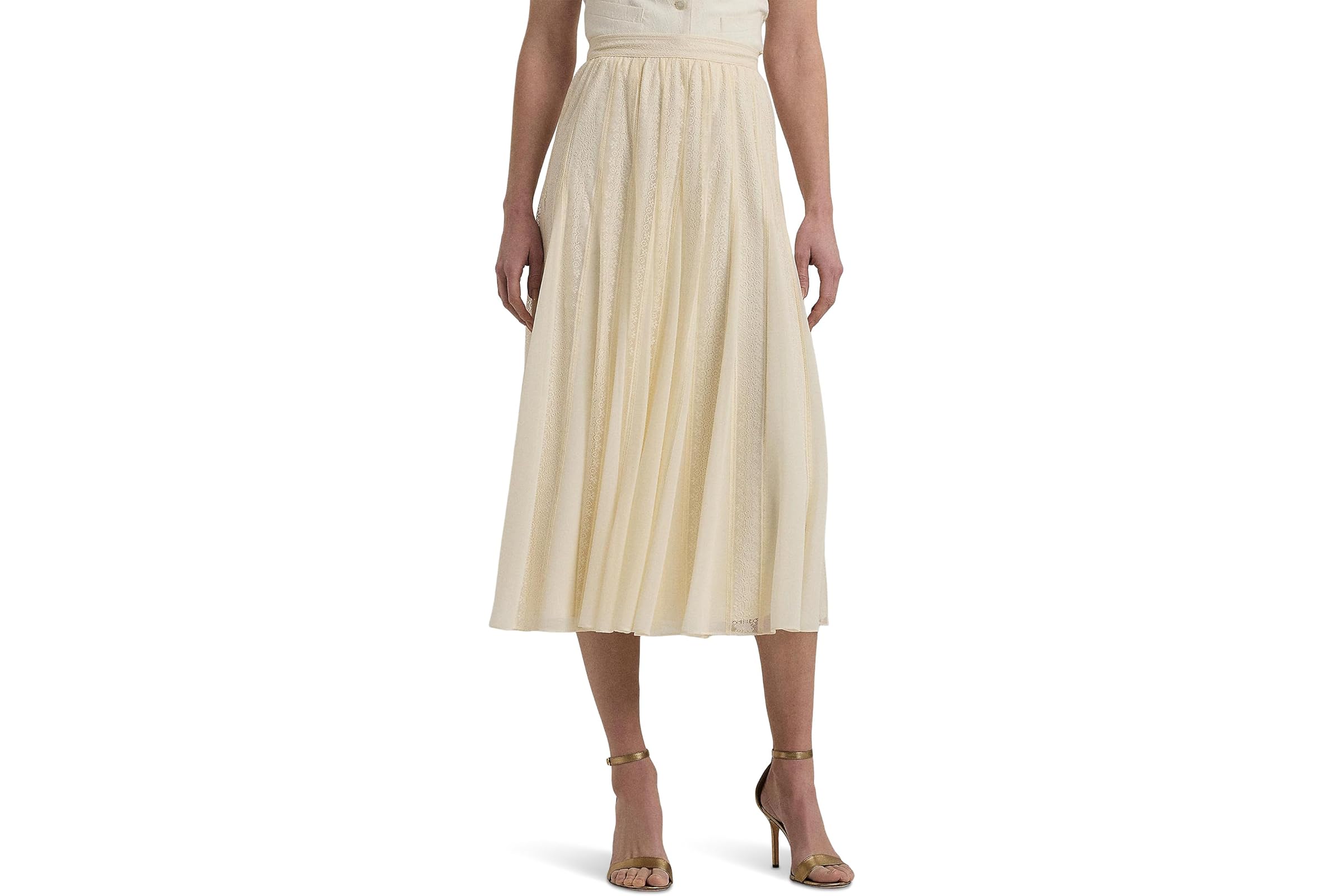 LAUREN Ralph Lauren Lace - Chiffon Midi Skirt 45190₽