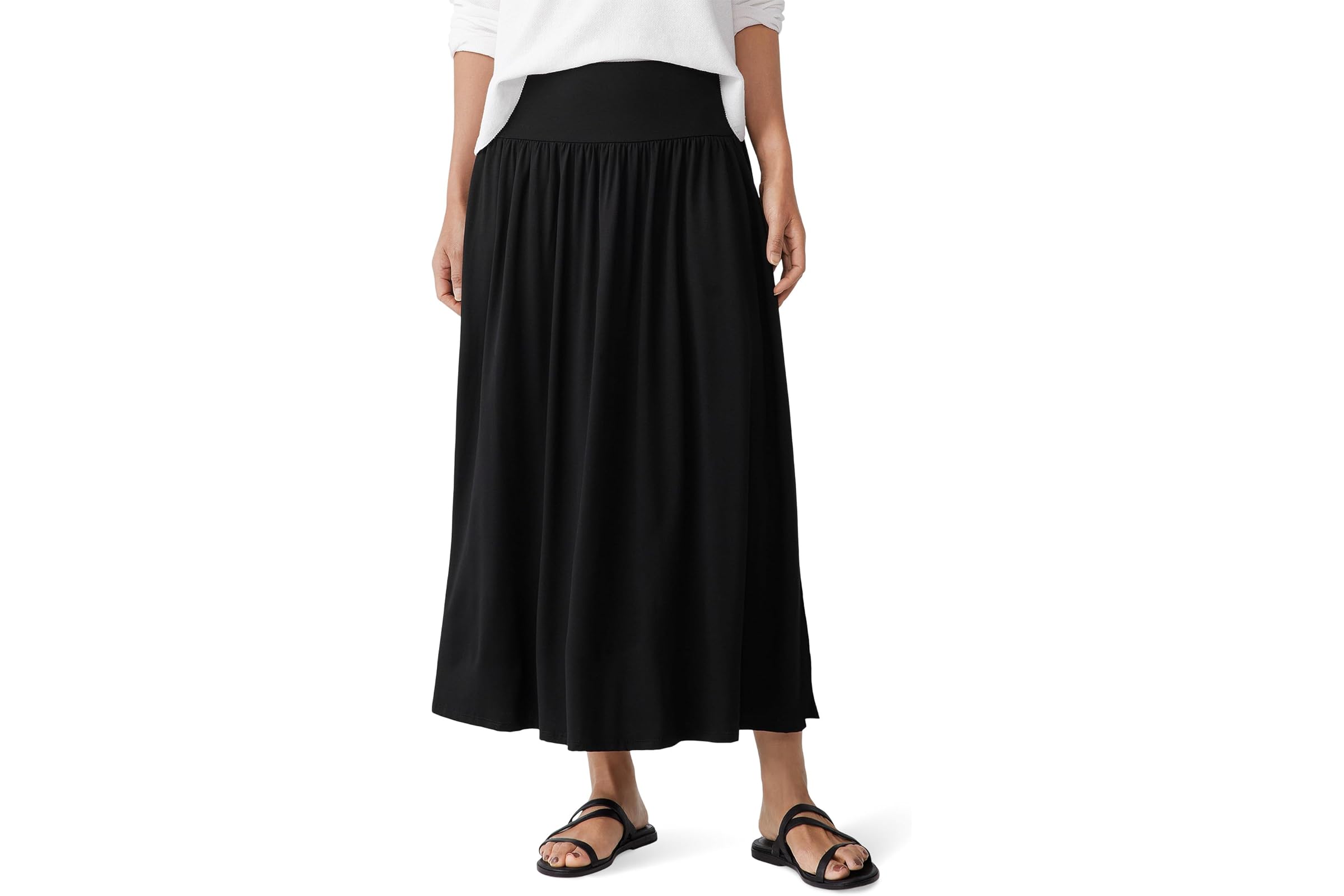 Eileen Fisher Full Length Gathered Skirt