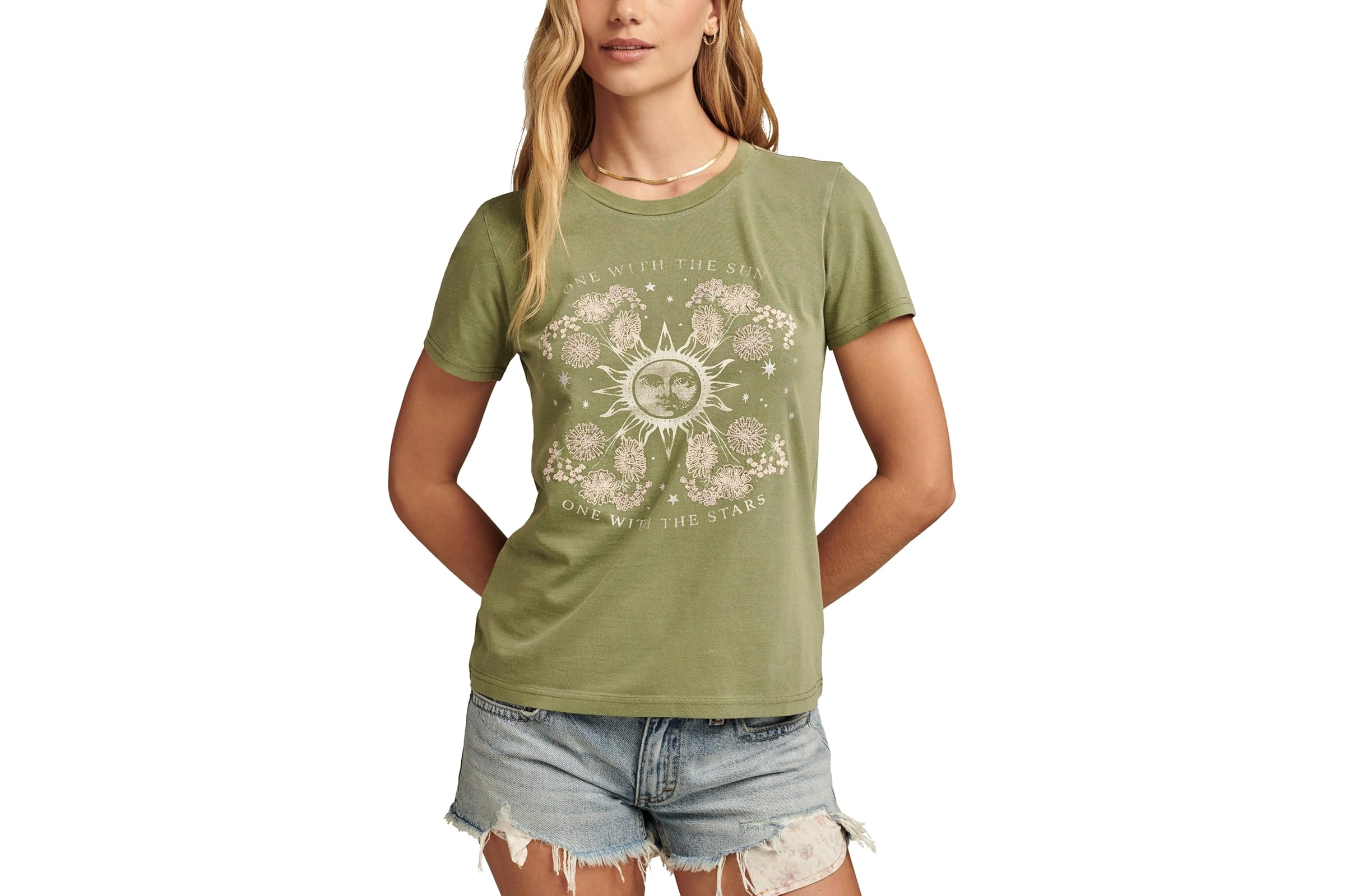 Lucky Brand One With The Stars Classic Crew 8990₽