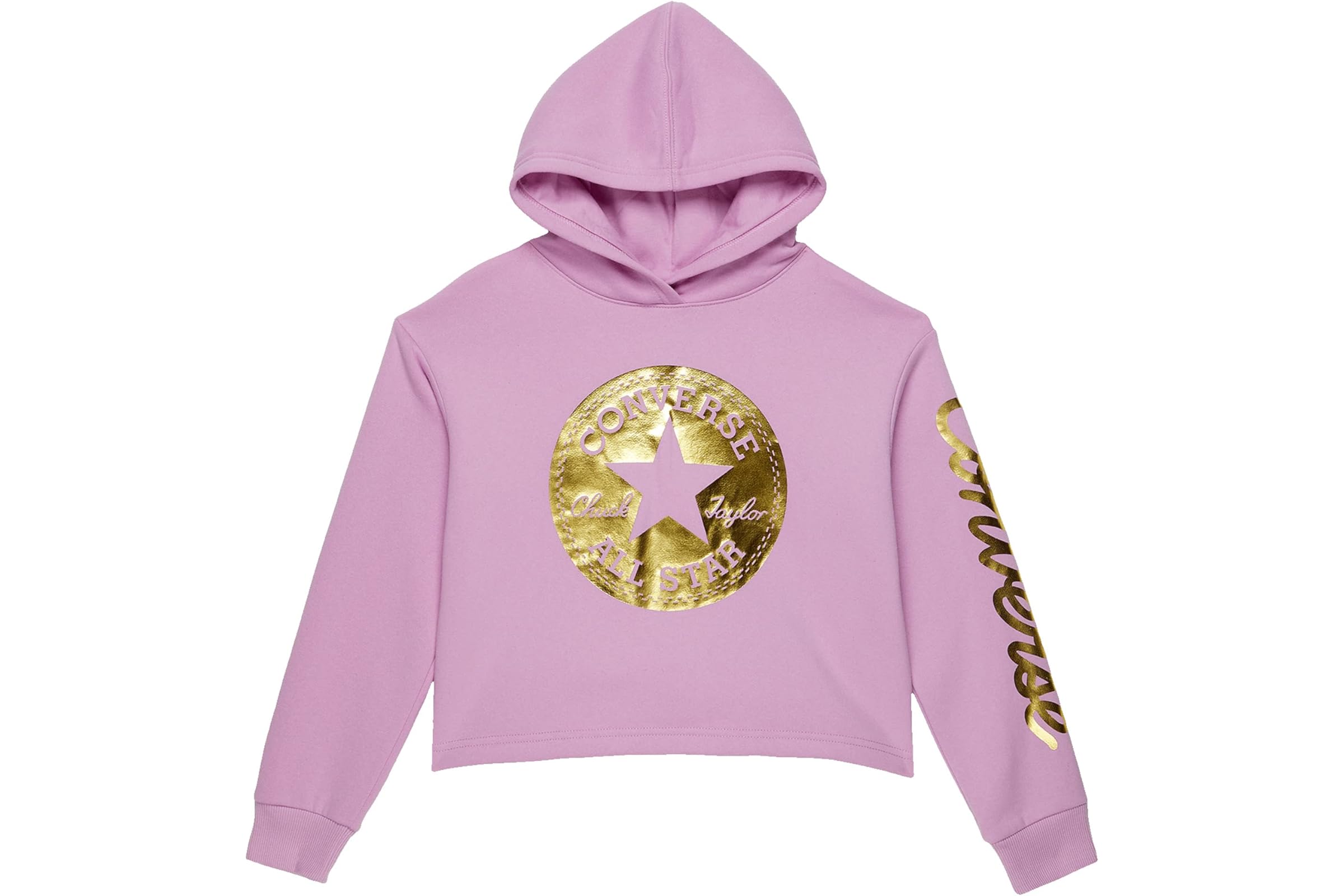 Converse Kids Cropped Foil Hoodie (Big Kids)