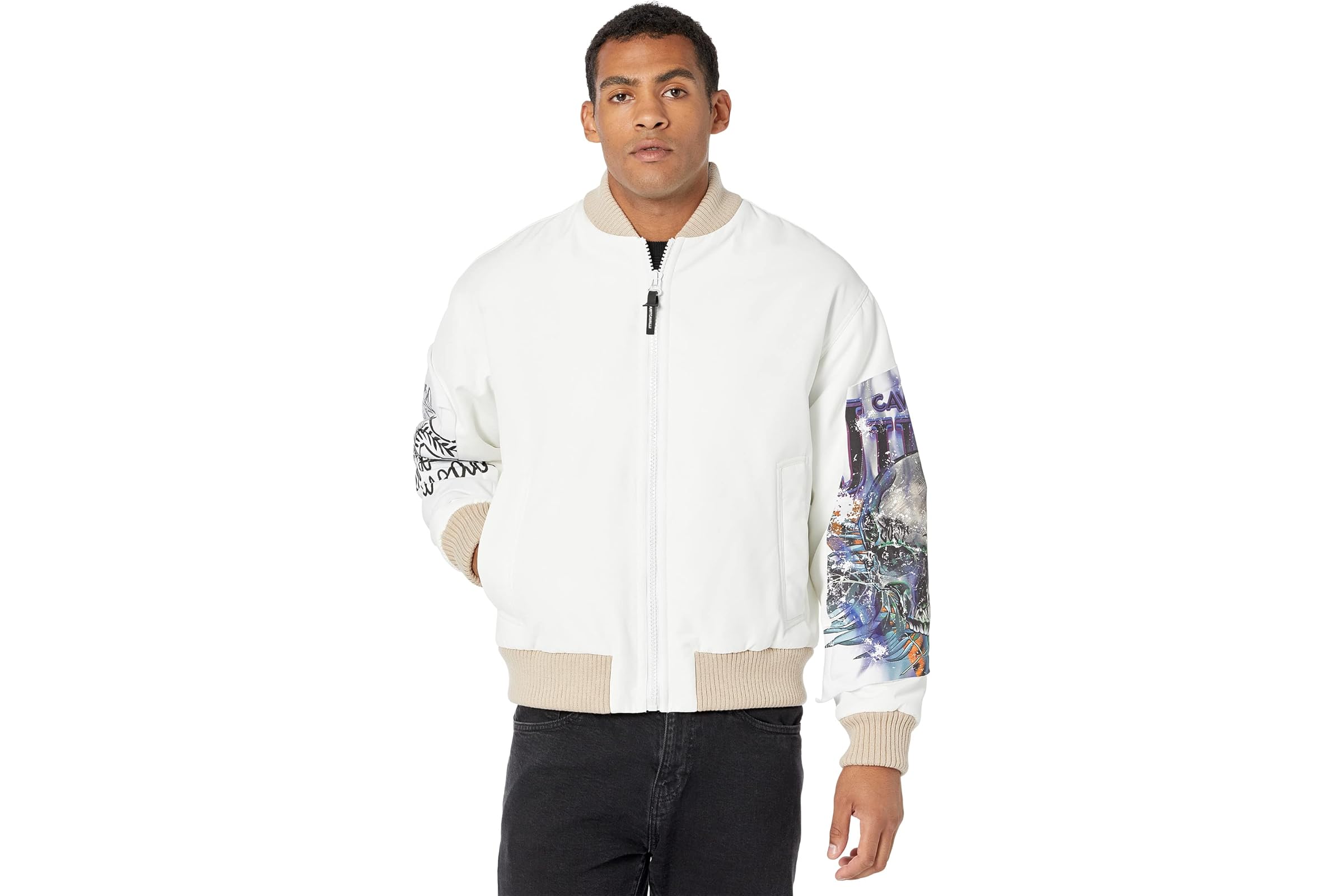 Just Cavalli Padded Nylon Bomber Jacket 180090₽