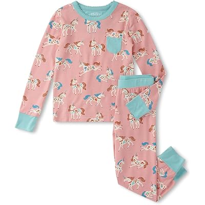Пижама Hatley Kids Folksy Unicorn Bamboo Pajama Set (Toddler/Little Kid/Big Kid)