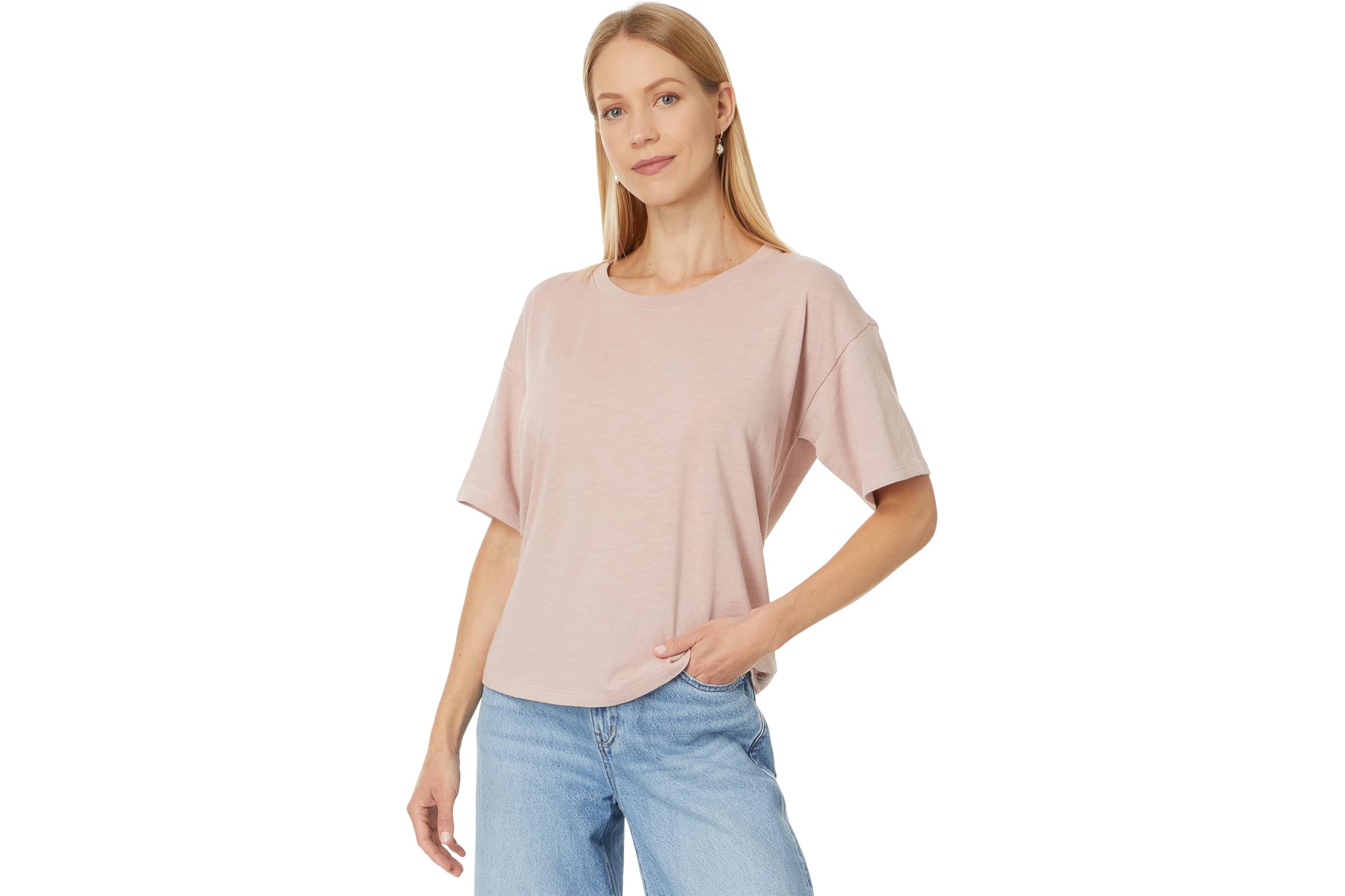Eileen Fisher Crew Neck Short Sleeve Box Top 13490₽