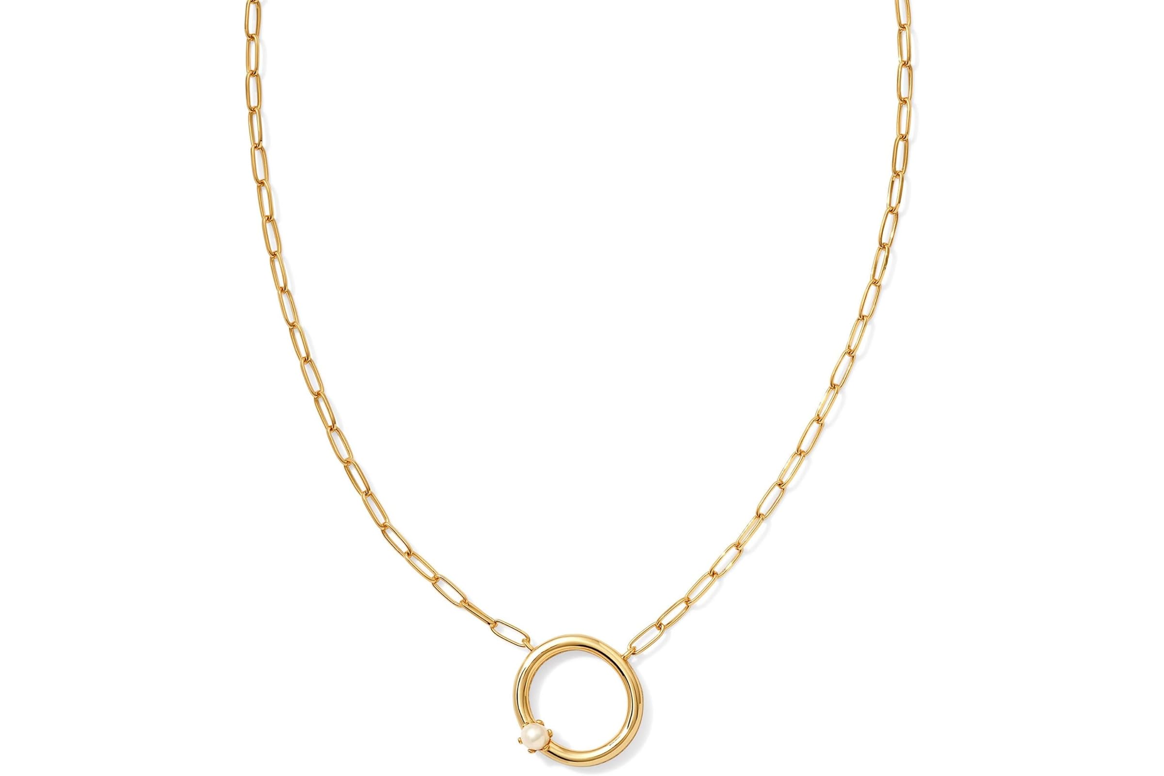 Kendra Scott Pearl Letter O Short Pendant Necklace 11190₽
