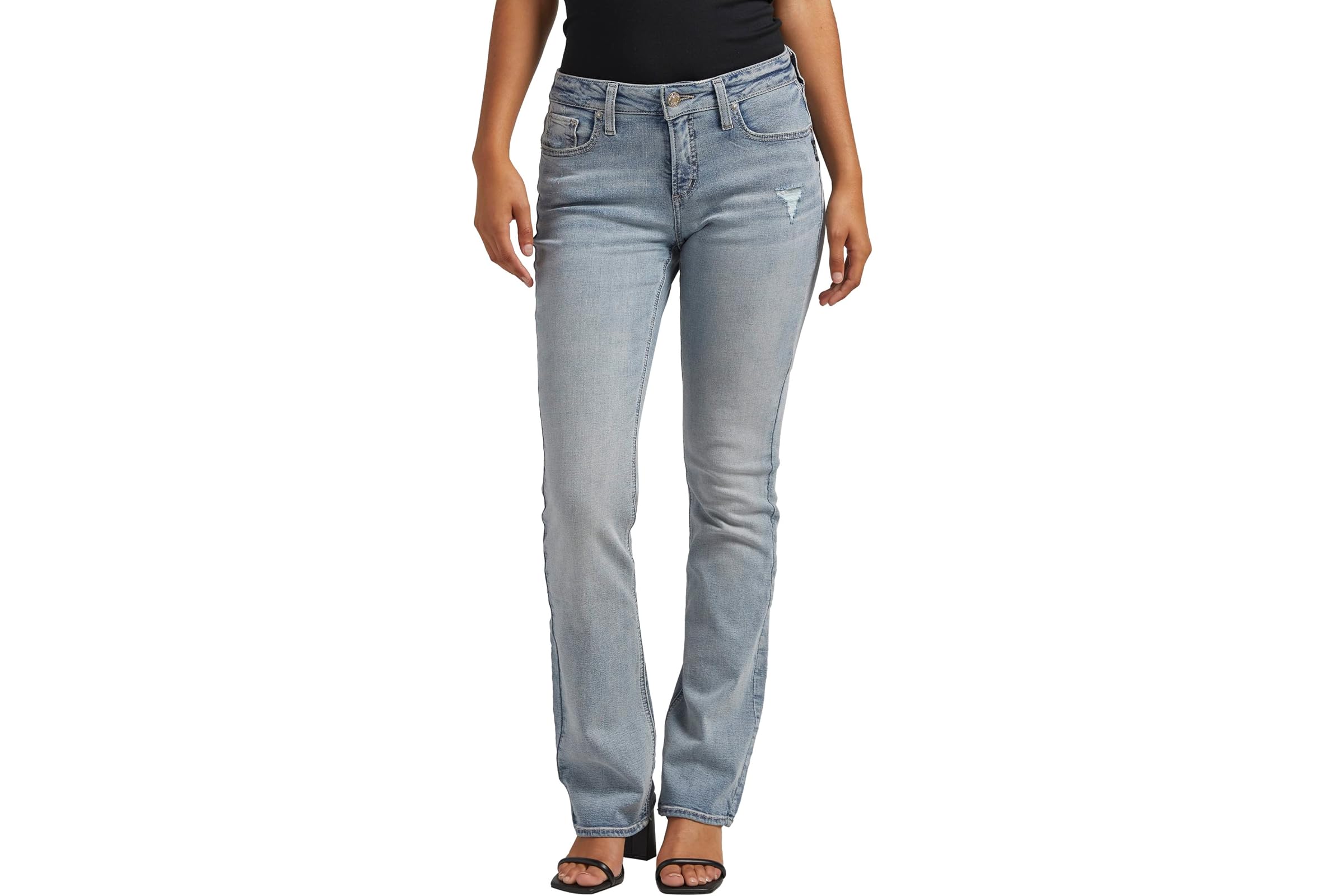 Silver Jeans Co Elyse Mid-Rise Slim Bootcut Jeans L03601CAA233 13490₽