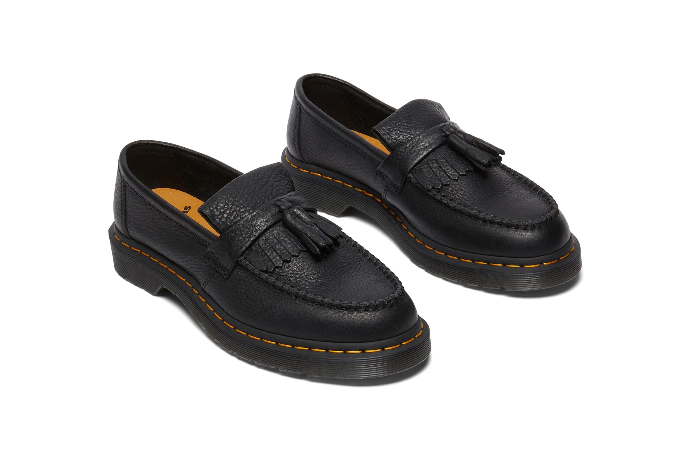 Dr Martens Adrian Yellow Stitch Leather Loafers 29890₽