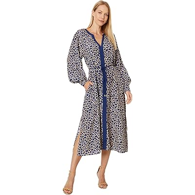 Платье Tommy Bahama Safari Spots Long Sleeve Midi Dress