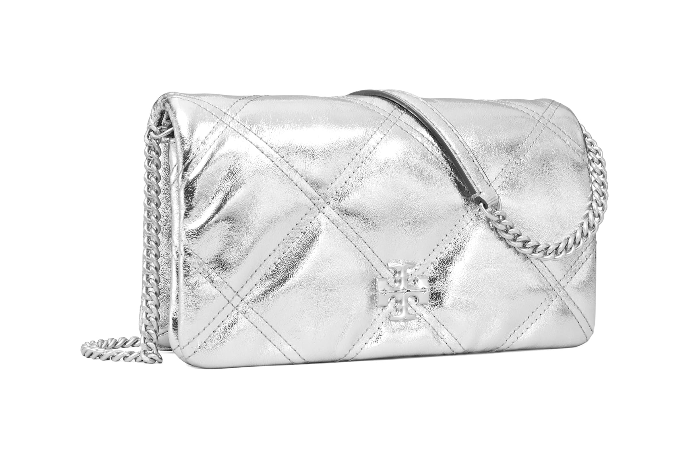 Сумка Tory Burch Kira Metallic Diamond Quilt Chain Wallet 71490₽