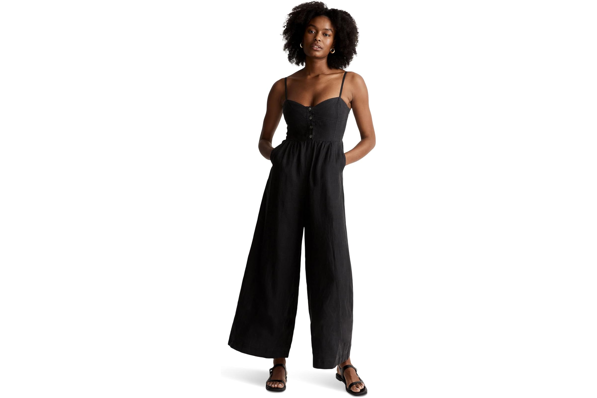 Комбинезон Madewell Sleeveless Wide-Leg Jumpsuit in 100 Linen 25190₽