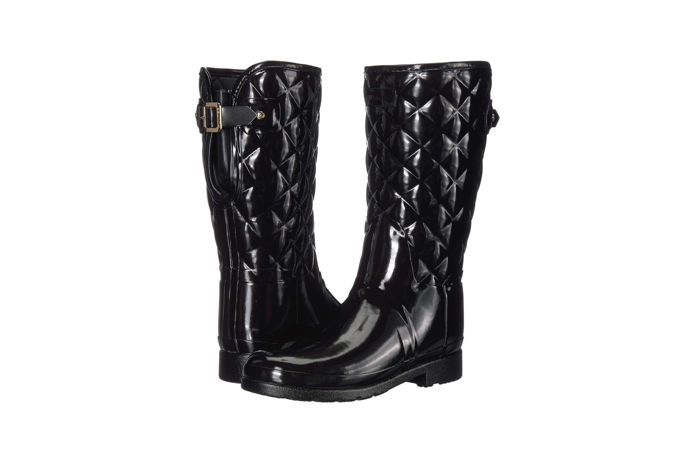 Hunter Refined Gloss Quilt Short Rain Boots