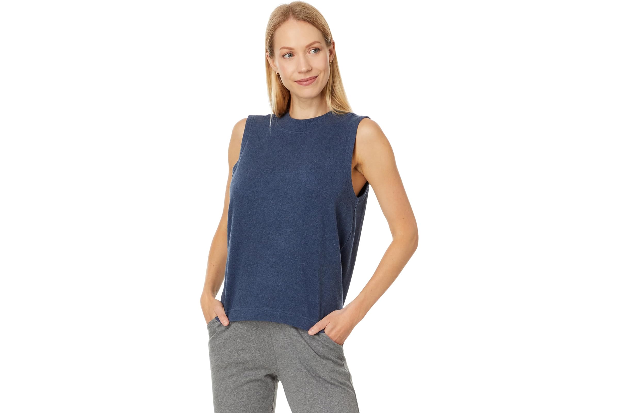 PACT Airplane Mock Neck Shell