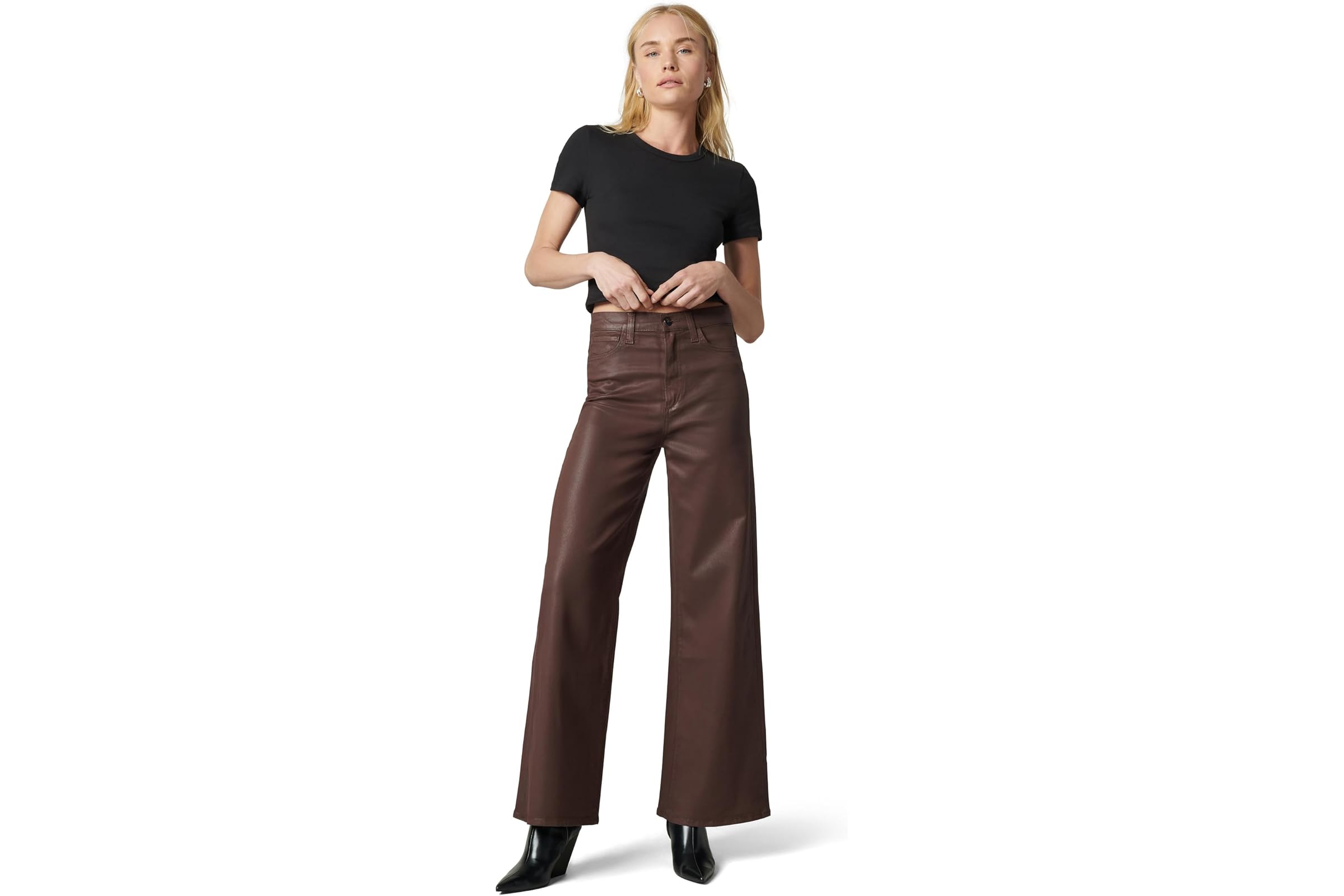 Joes Jeans Petite The Mia Wide Leg Coated