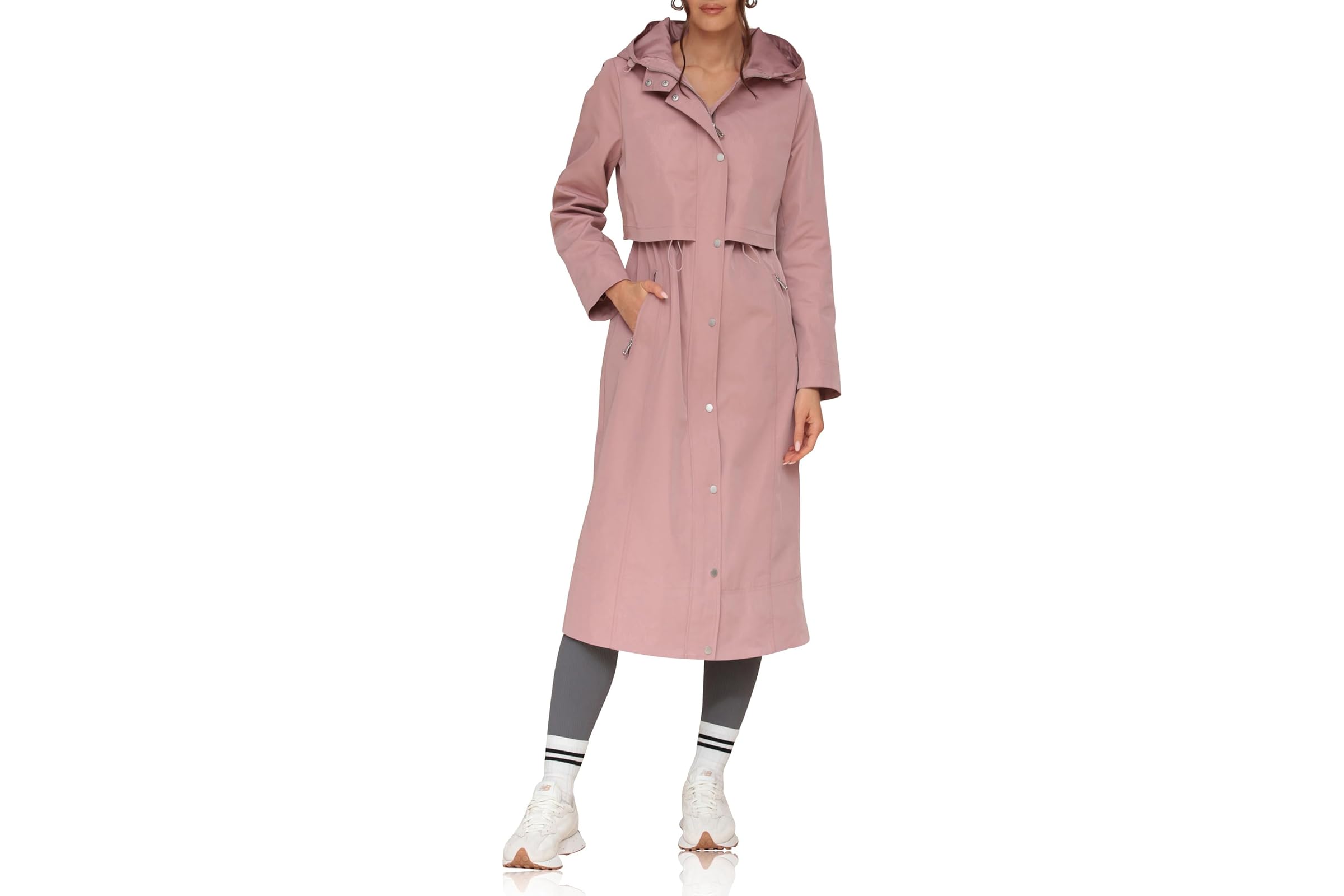 Avec Les Filles Hooded Maxi Rain Anorak 24090₽