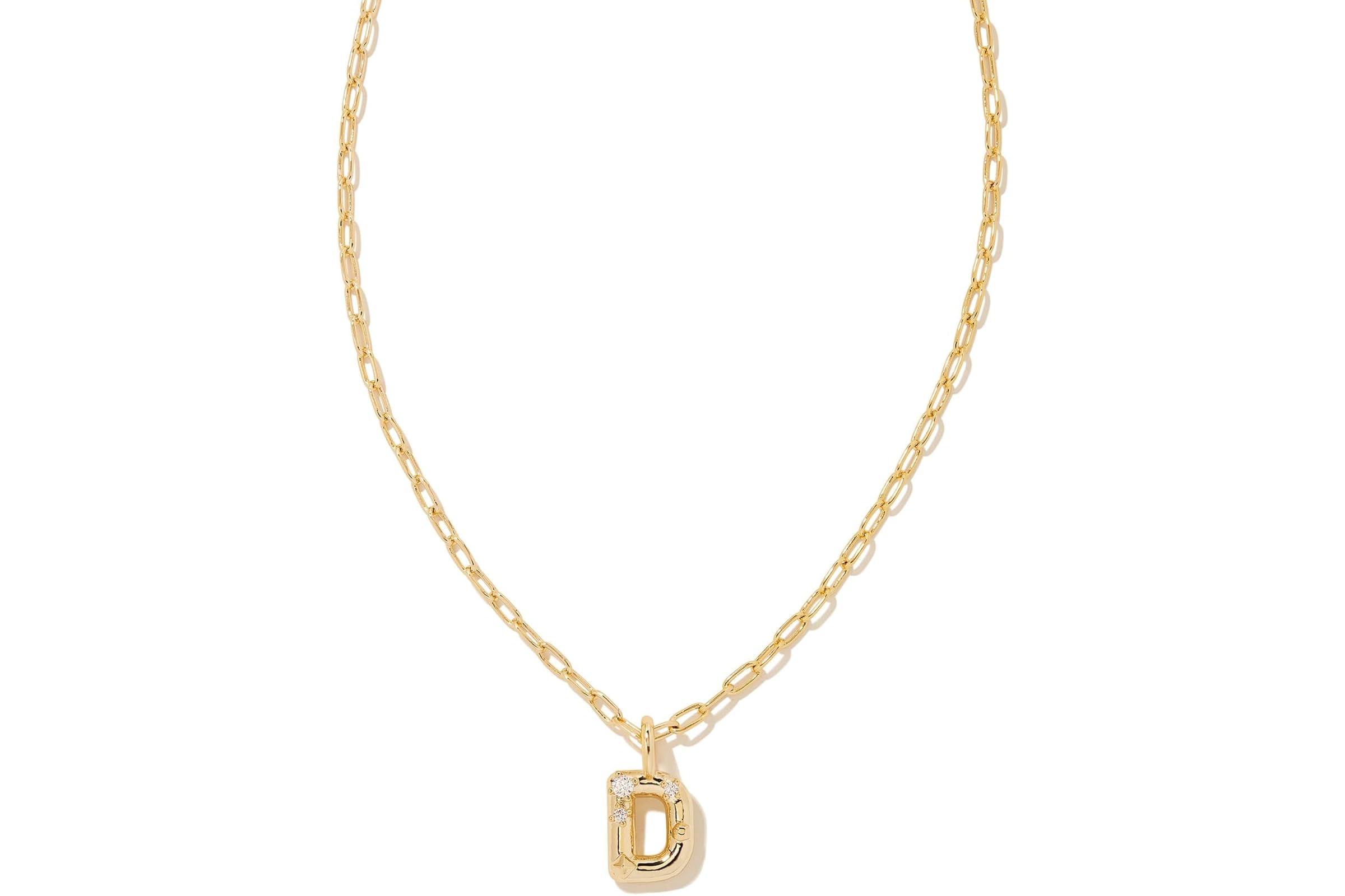 Kendra Scott Crystal Letter Short Pendant Necklace 7390₽