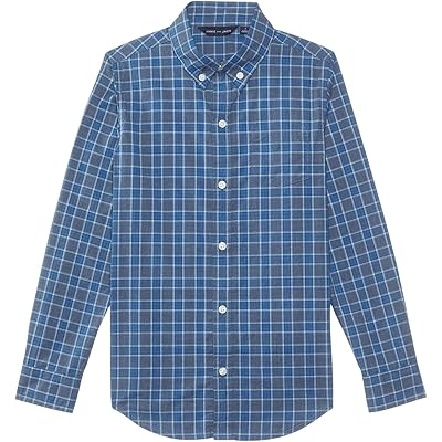 Мужская рубашка Janie and Jack Plaid Button-Down Top (Toddler/Little Kid/Big Kid)