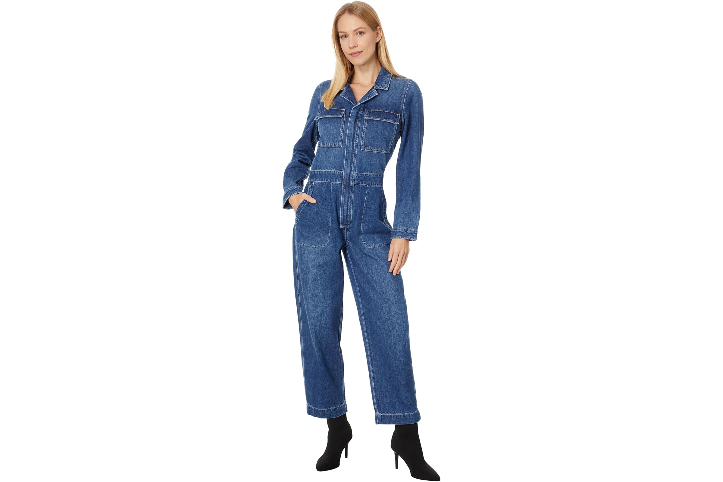 Madewell Zip Front Iconic Coverall in Dewitt Wash 26190₽