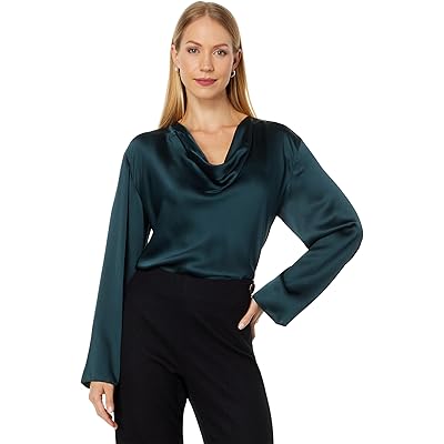 Vince Cowl Neck Long Sleeve Blouse