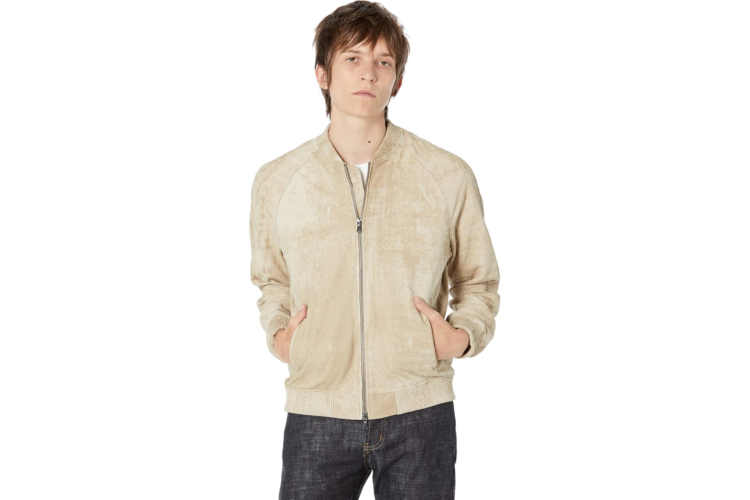 John Varvatos Alex Jacket-Souvenir Jacket with Raw Edge L1414Y2 110490₽
