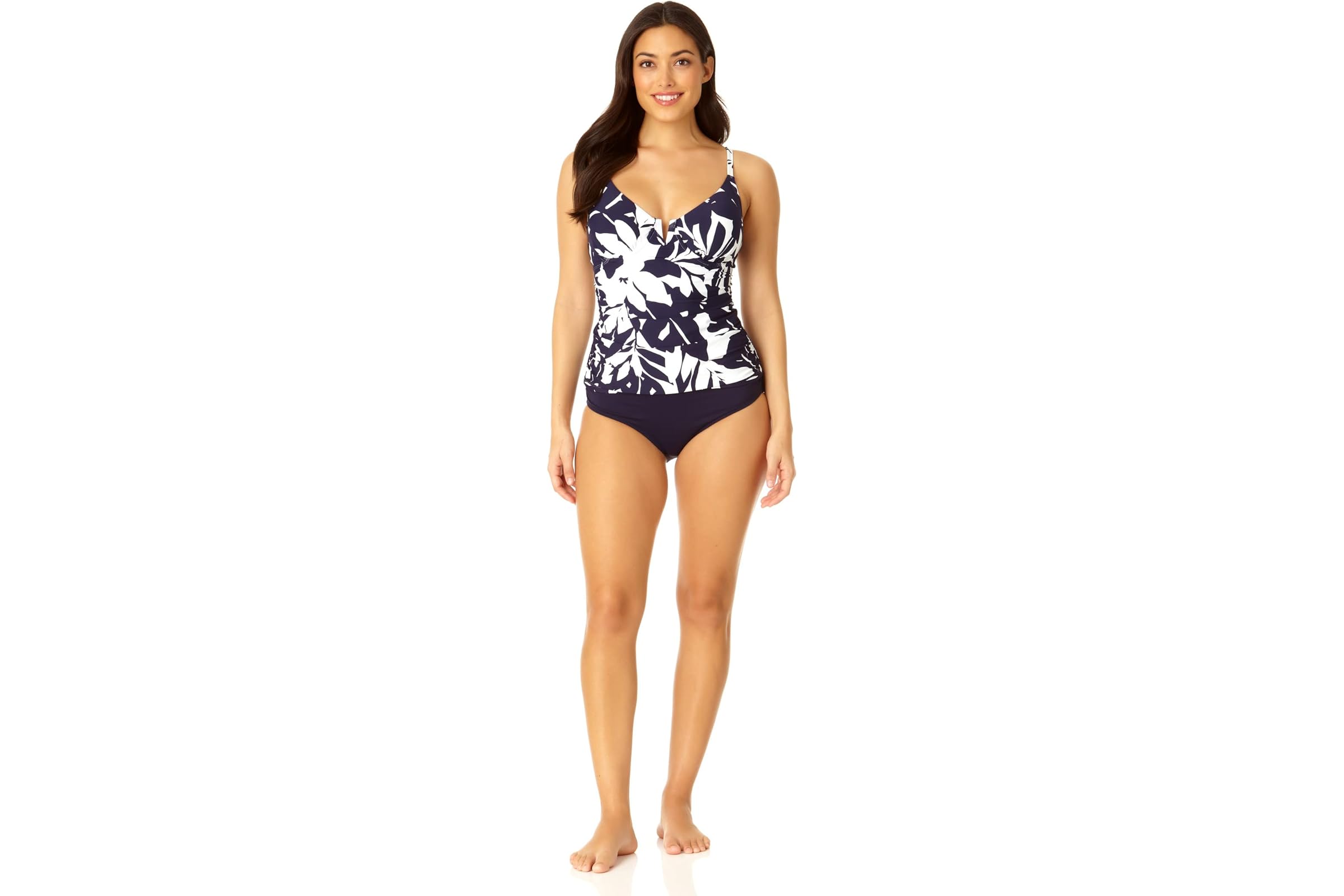 Anne Cole V Wire Elongated Underwire Tankini