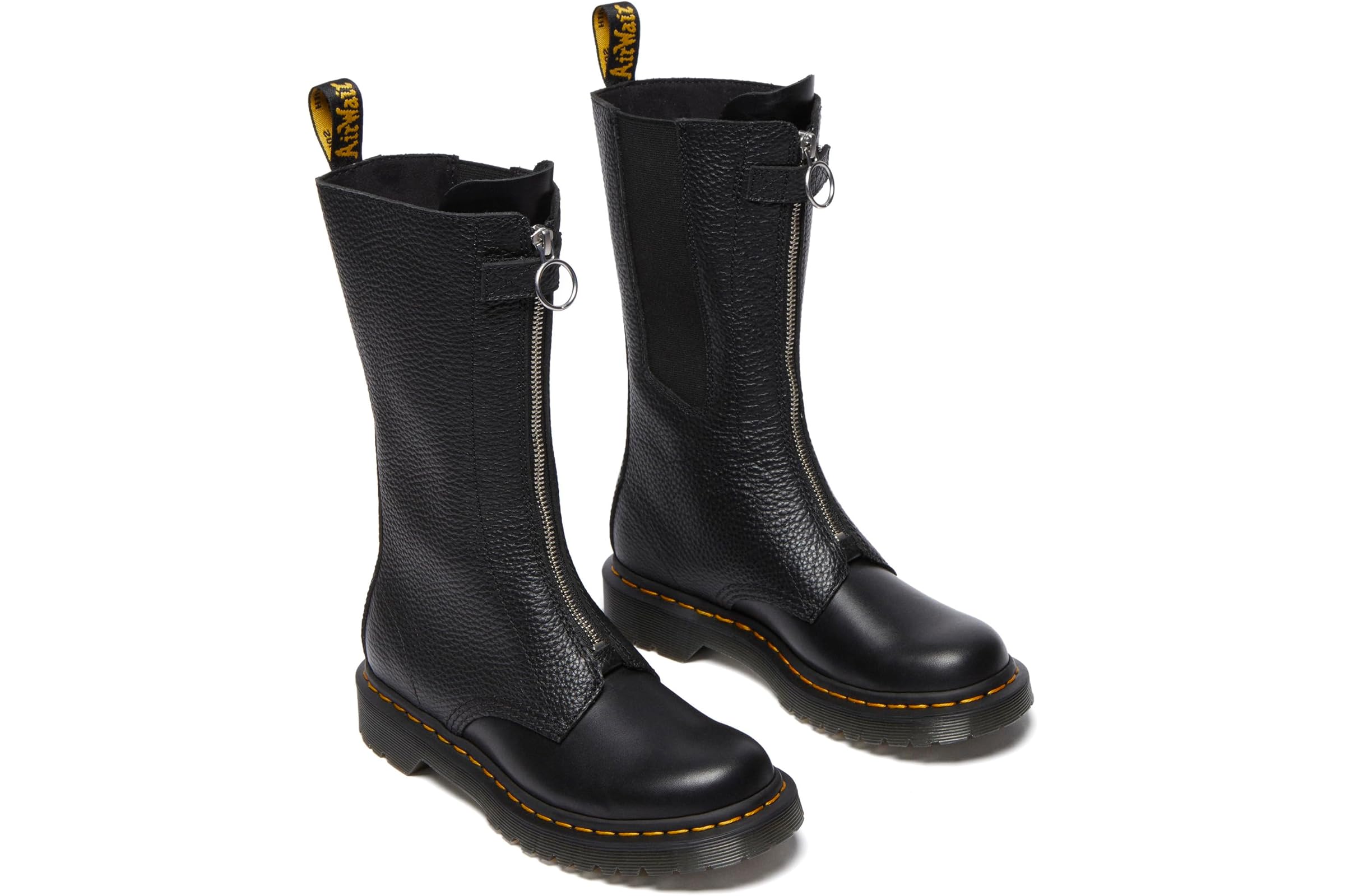 Dr Martens 1B99 Front Zip Leather Mid Calf Boots 33890₽