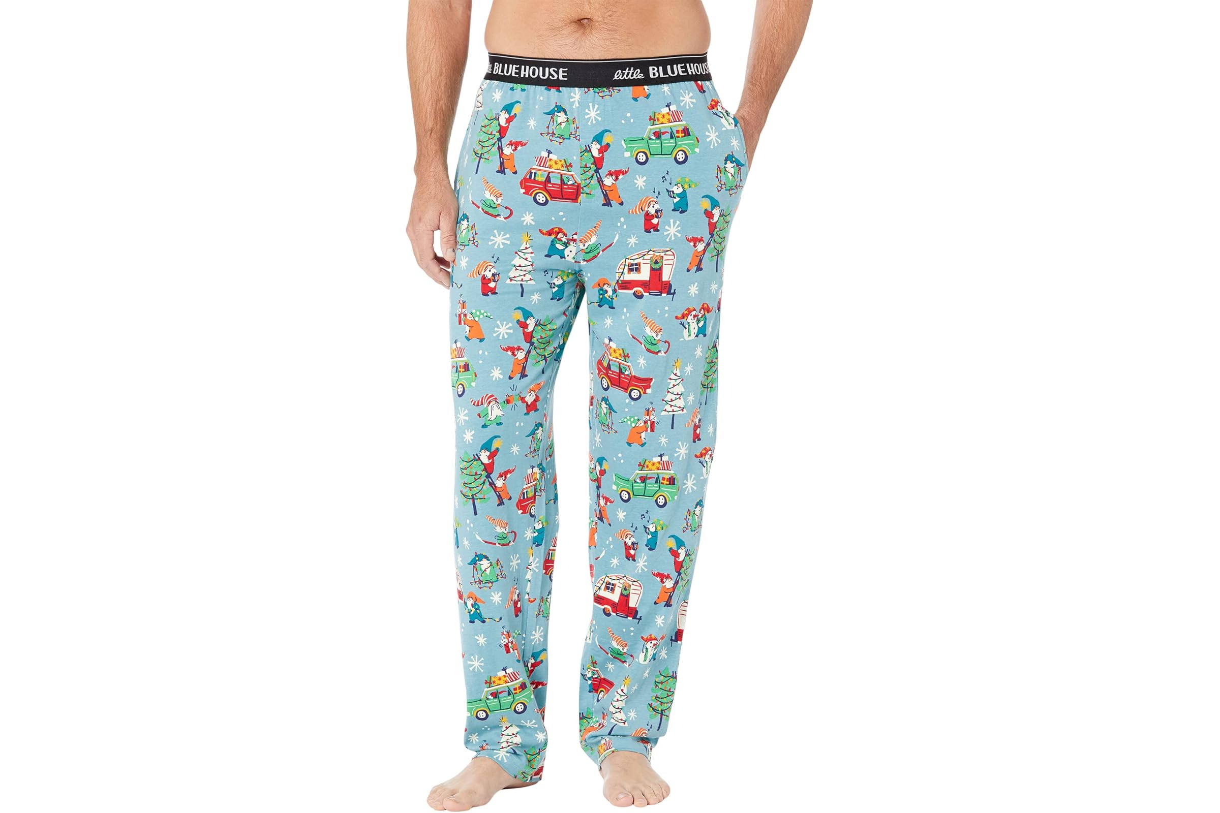 Little Blue House by Hatley Gnome For the Holidays Jersey Pajama Pants