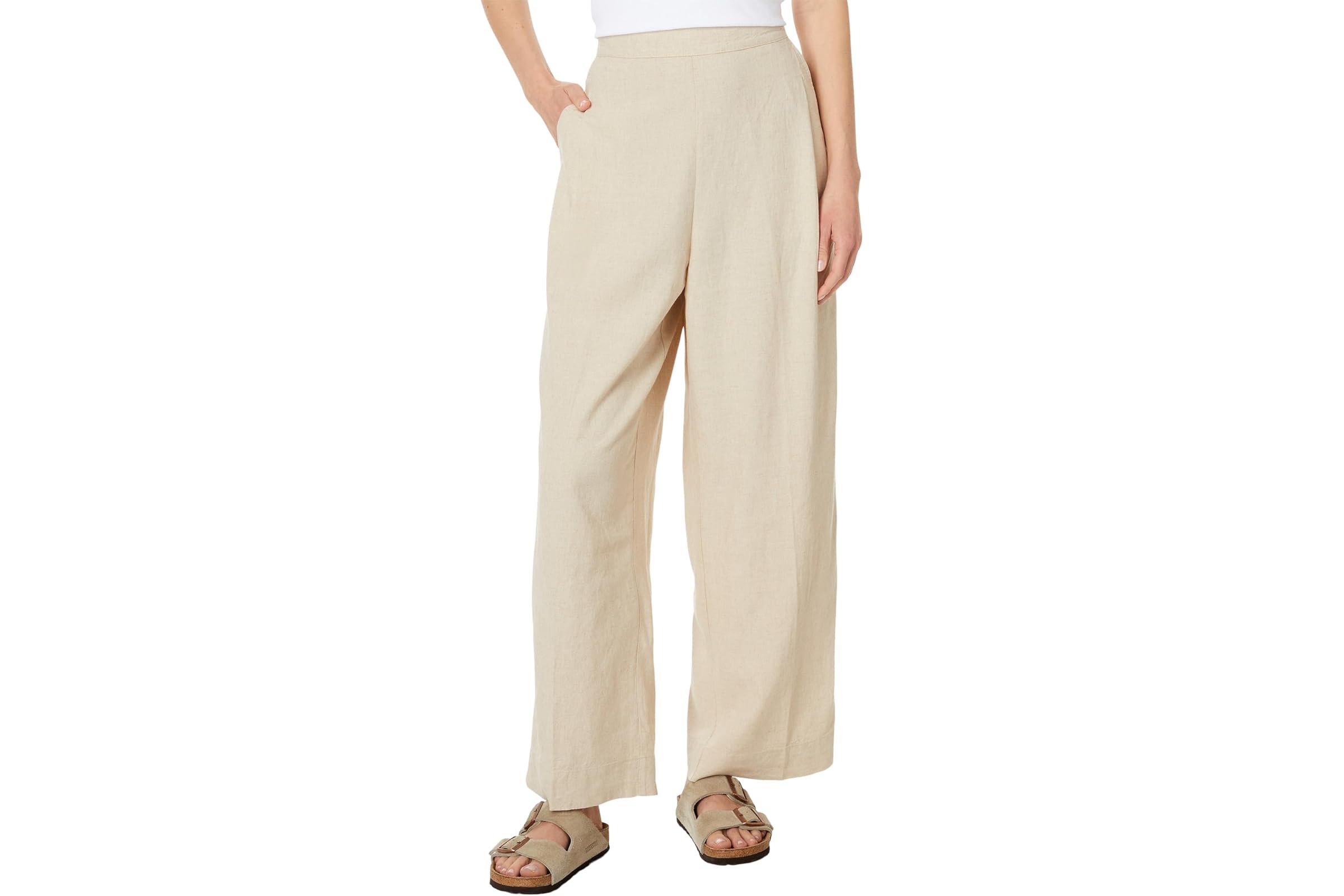 Madewell Pull-On Straight Crop Pants in 100 Linen 16490₽