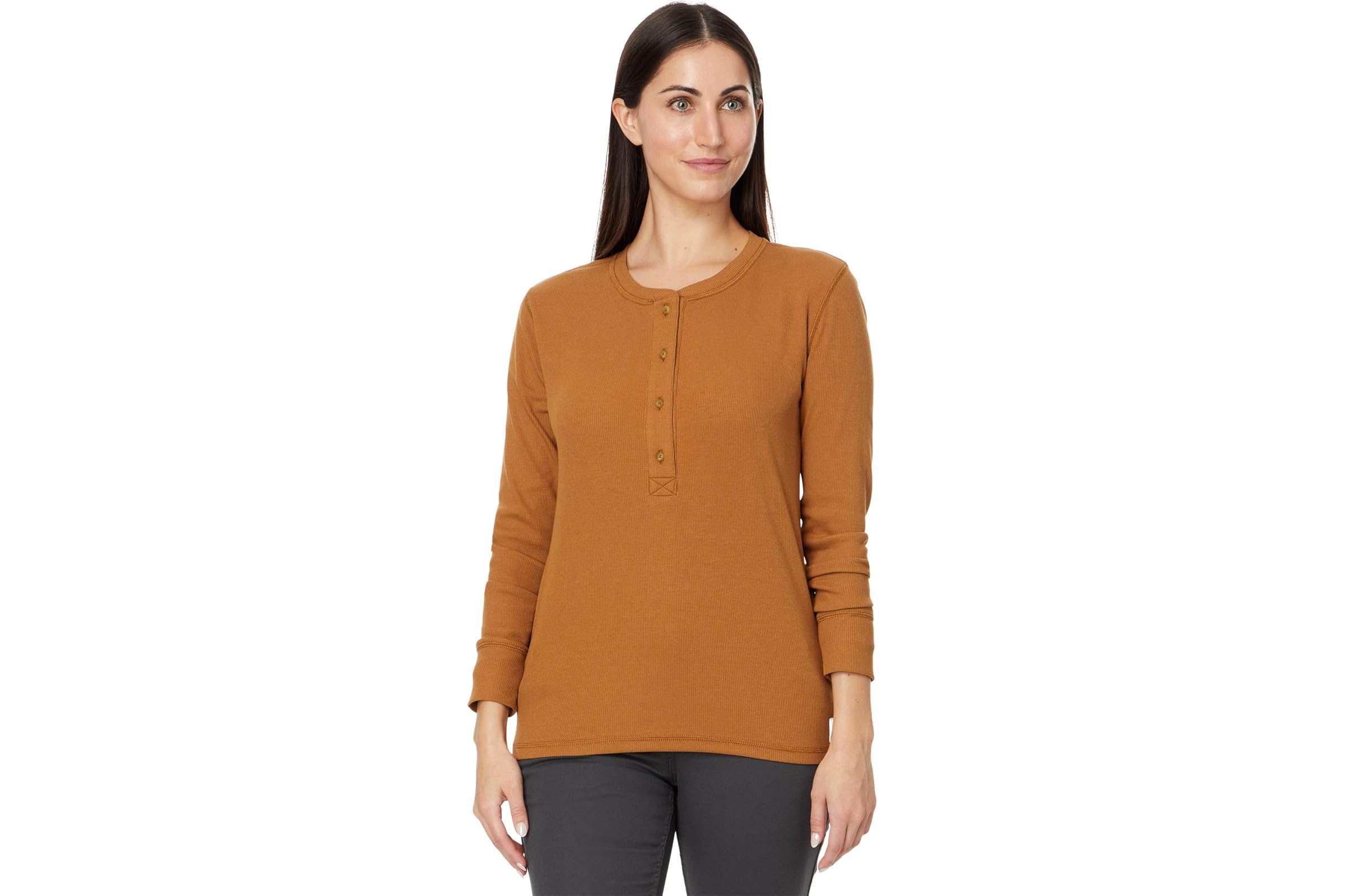 Carhartt Relaxed Fit Long-Sleeve Ribbed Henley 6990₽