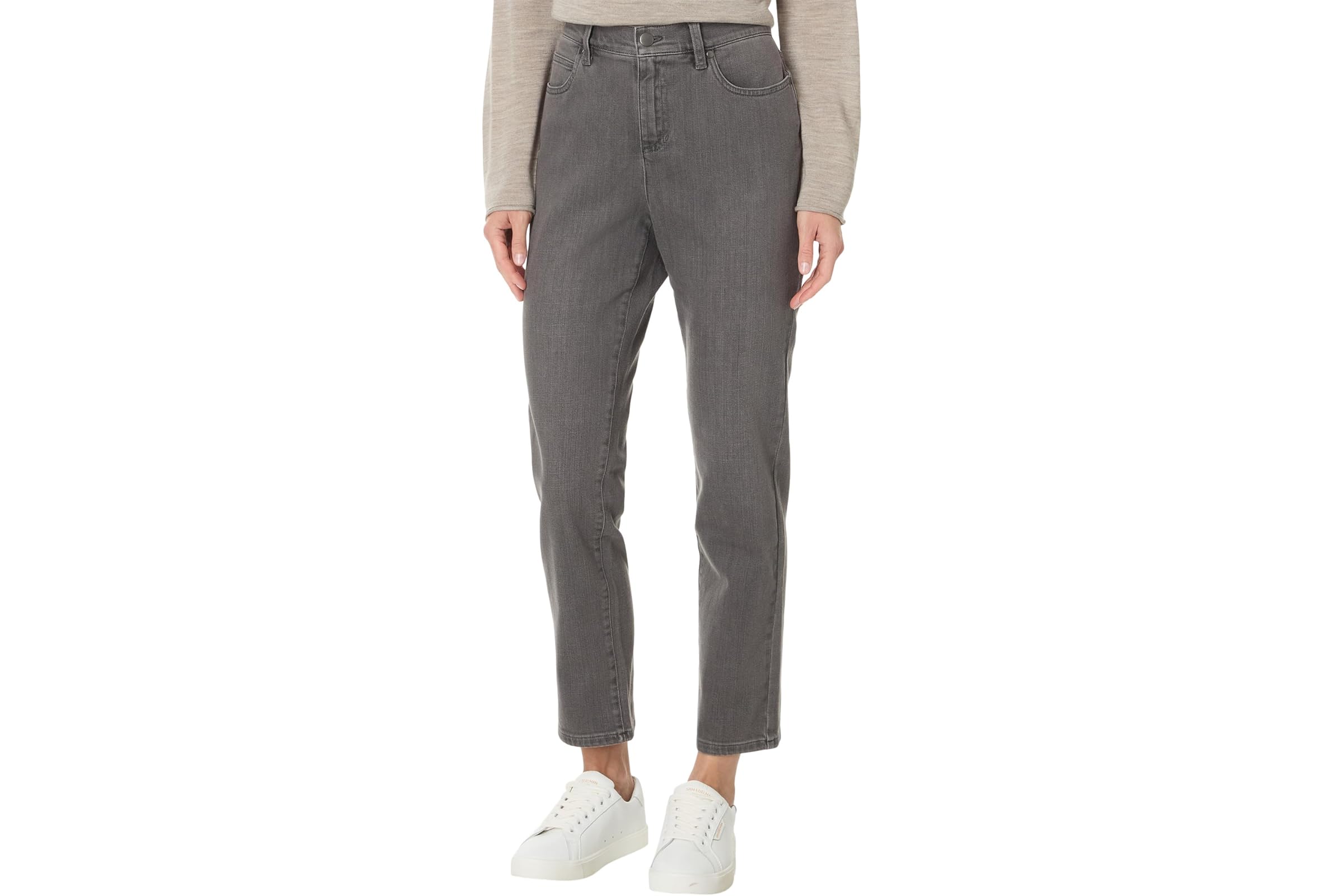 Eileen Fisher High Waisted Slim Ankle Jean