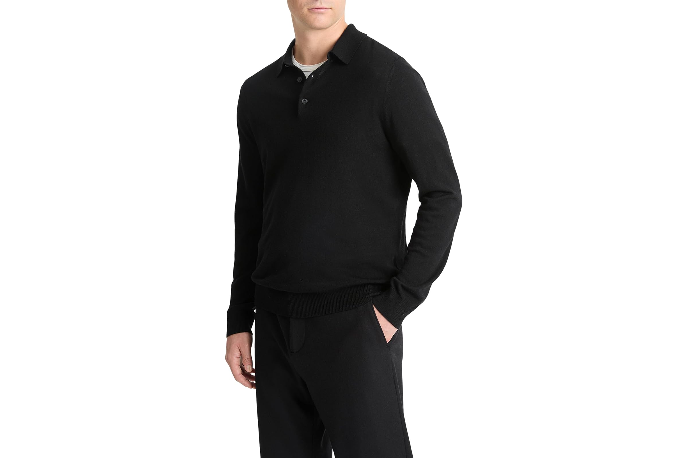 Vince Merino Long Sleeve Polo 25090₽