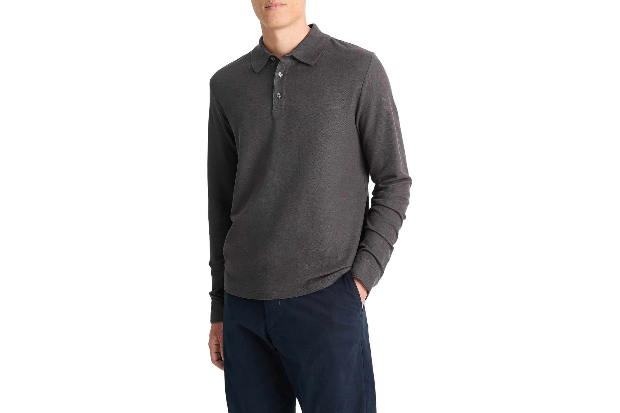 Vince Pima Pique Long Sleeve Polo 25990₽