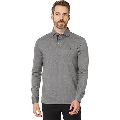 Мужская рубашка Polo Ralph Lauren Custom Slim Fit Herringbone Polo Shirt