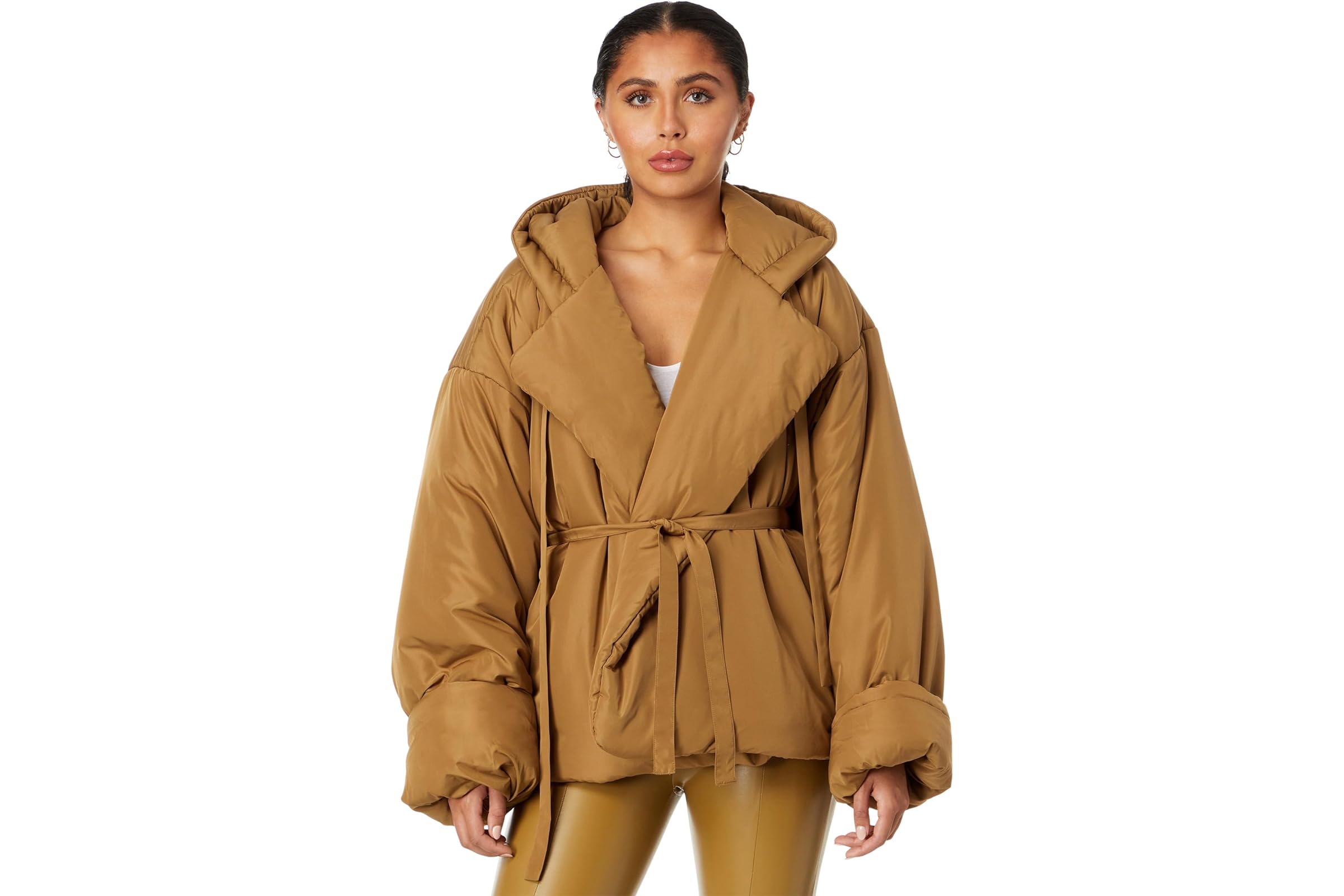 Norma Kamali Hooded Sleeping Bag Jacket w Drawstrings 79790₽