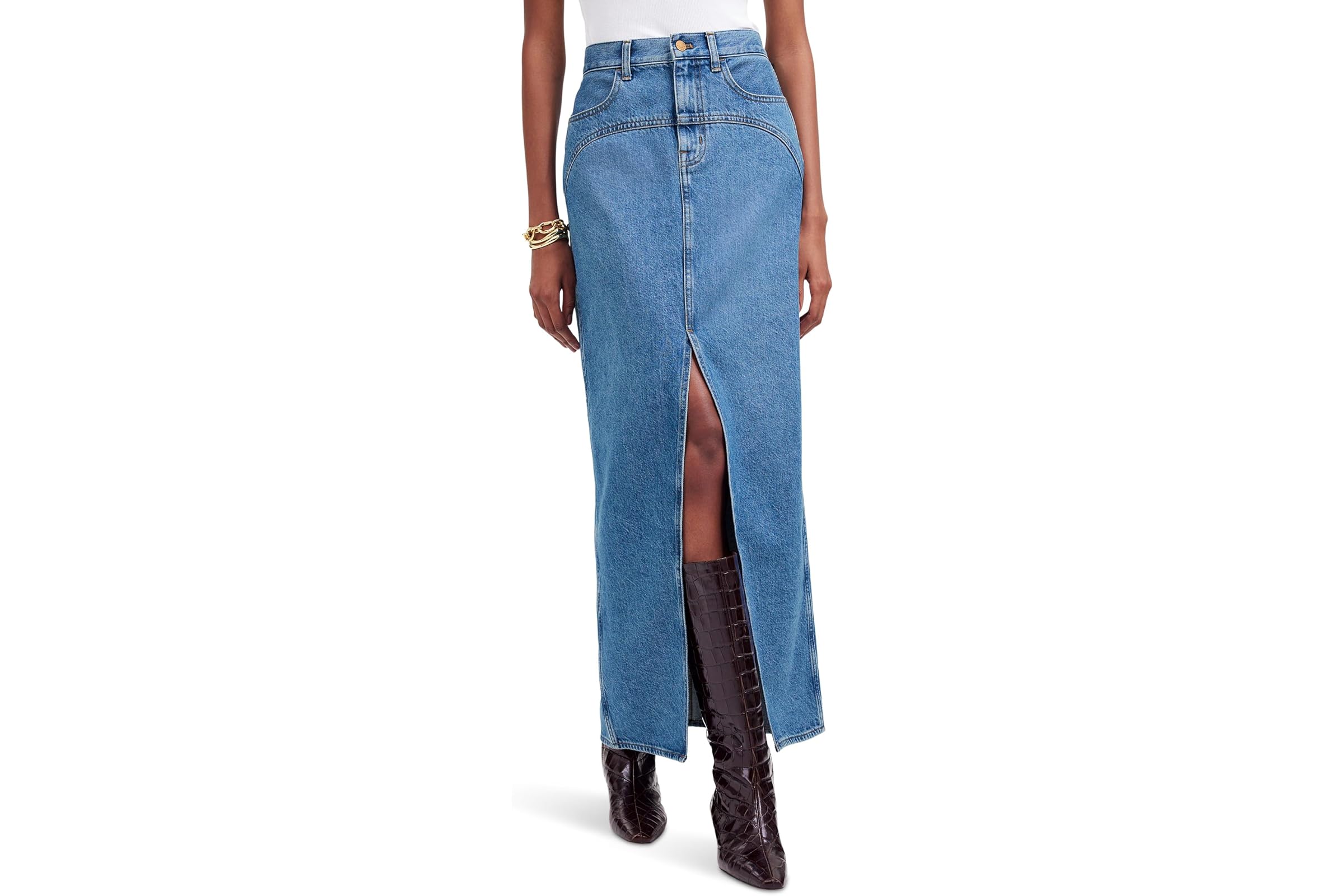 Madewell Western Yolk Maxi Skirt Indigo 19990₽