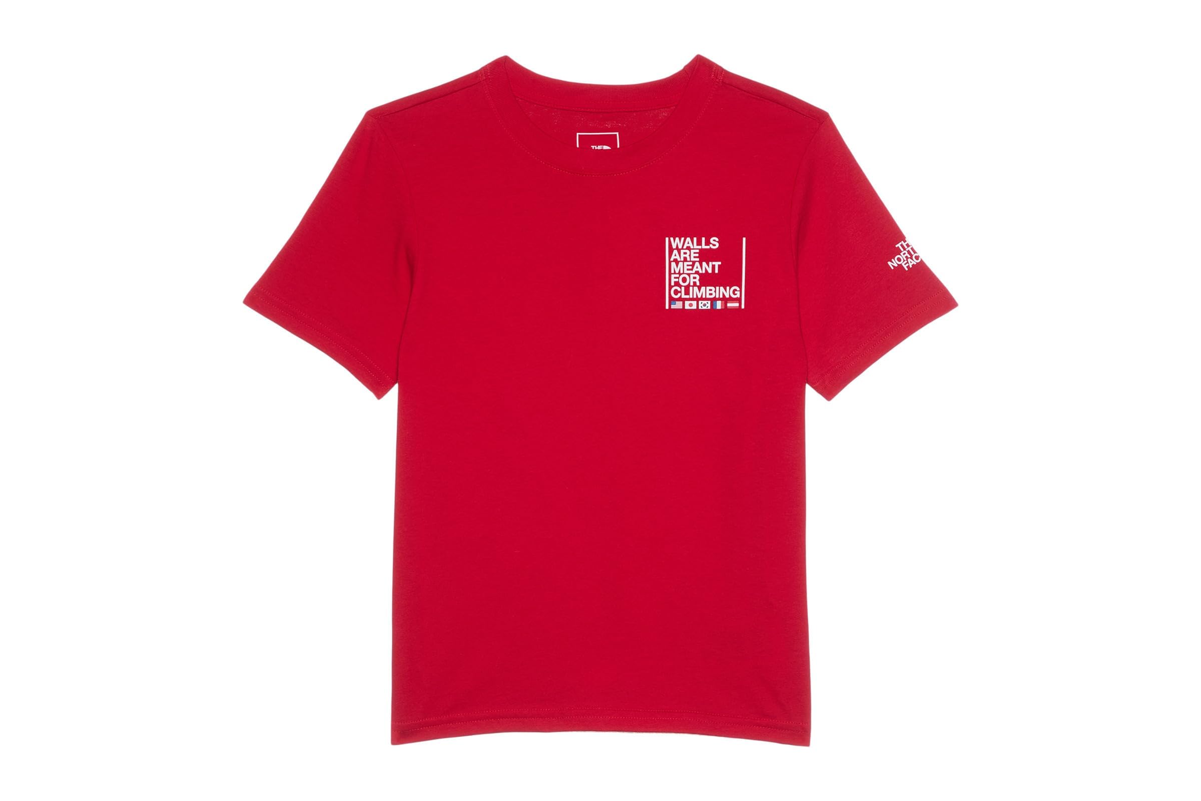 The North Face Kids Teen Walls Short Sleeve Graphic Tee (Little Kid/Big Kid)