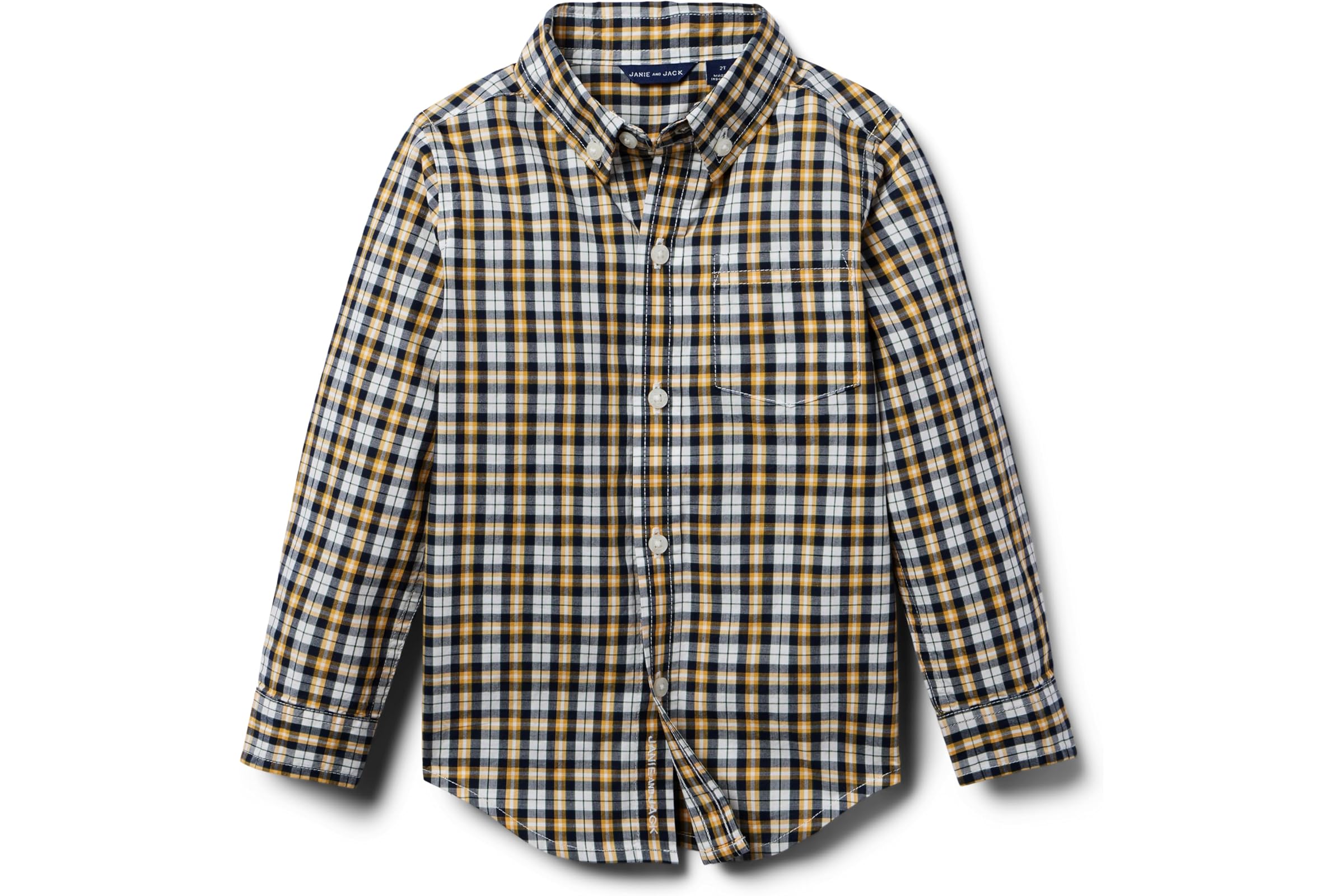 Janie and Jack Plaid Button-Down Top ToddlerLittle KidBig Kid 3590₽