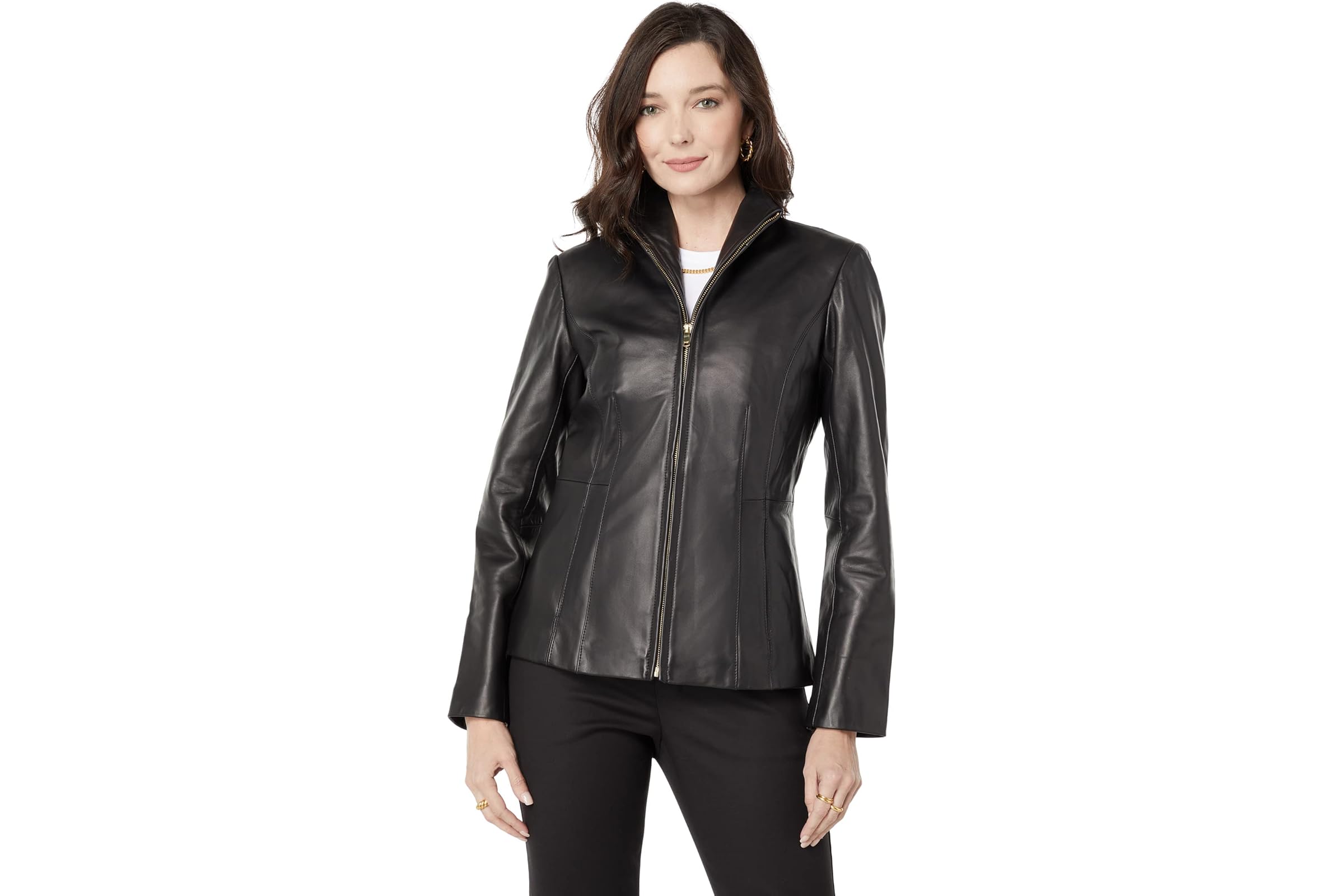 Cole Haan Wing Collar Leather Jacket 25190₽