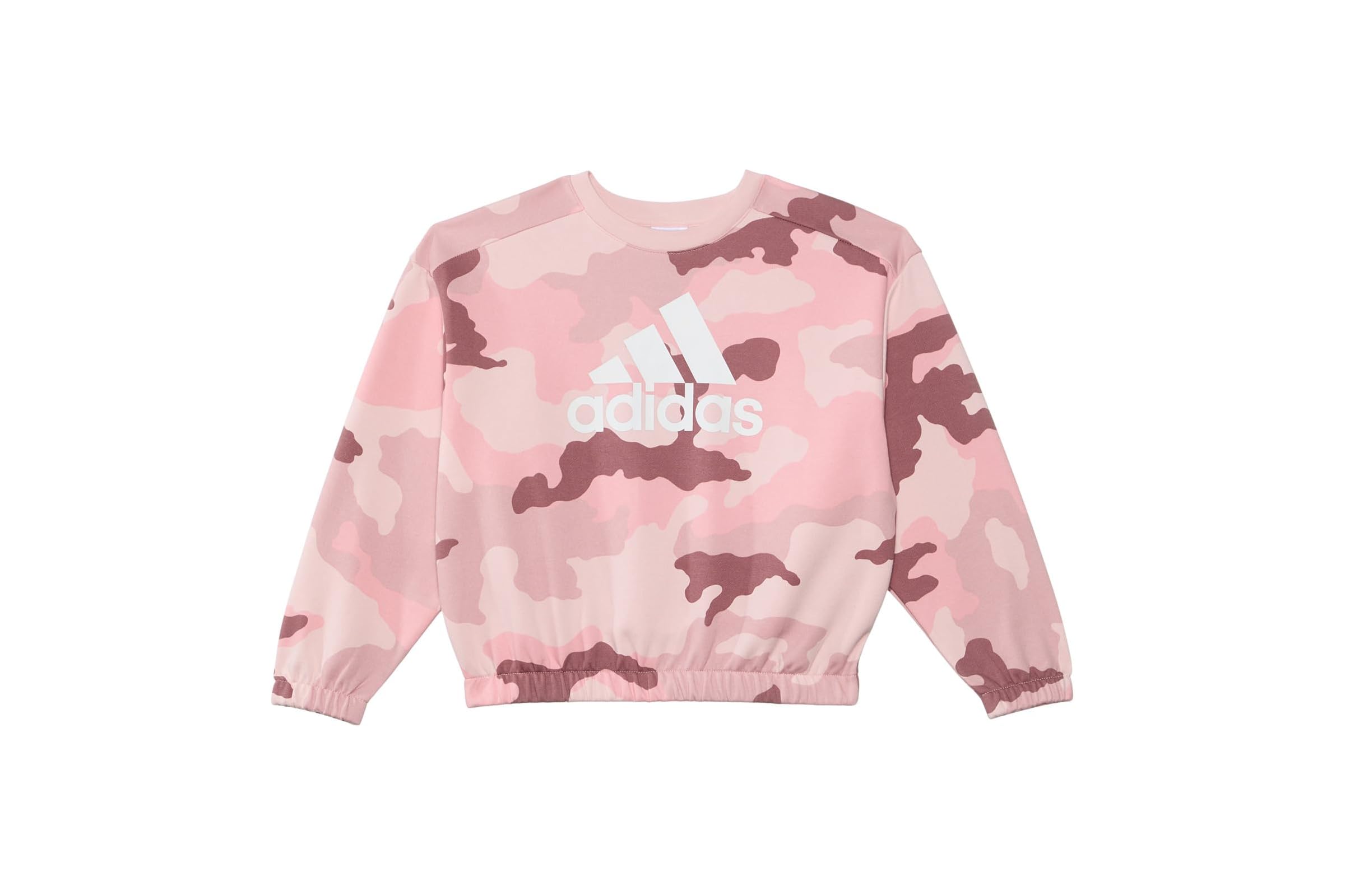 adidas Kids Long Sleeve Printed Crew Neck Pullover PrelovedBig Kid 6090₽