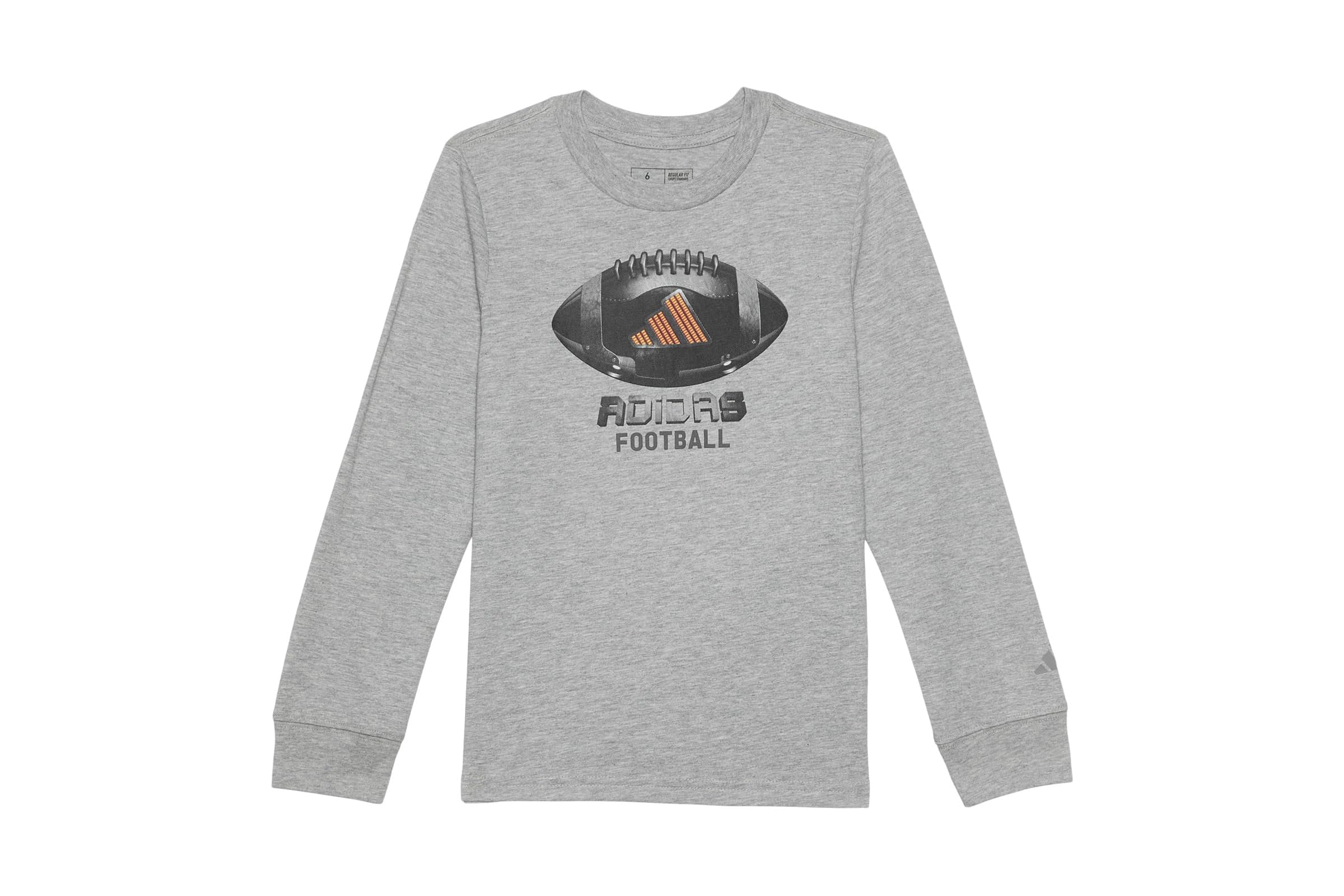 Мужская рубашка adidas Kids Graphic Long Sleeve Heather Tee ToddlerLittle Kid 2790₽