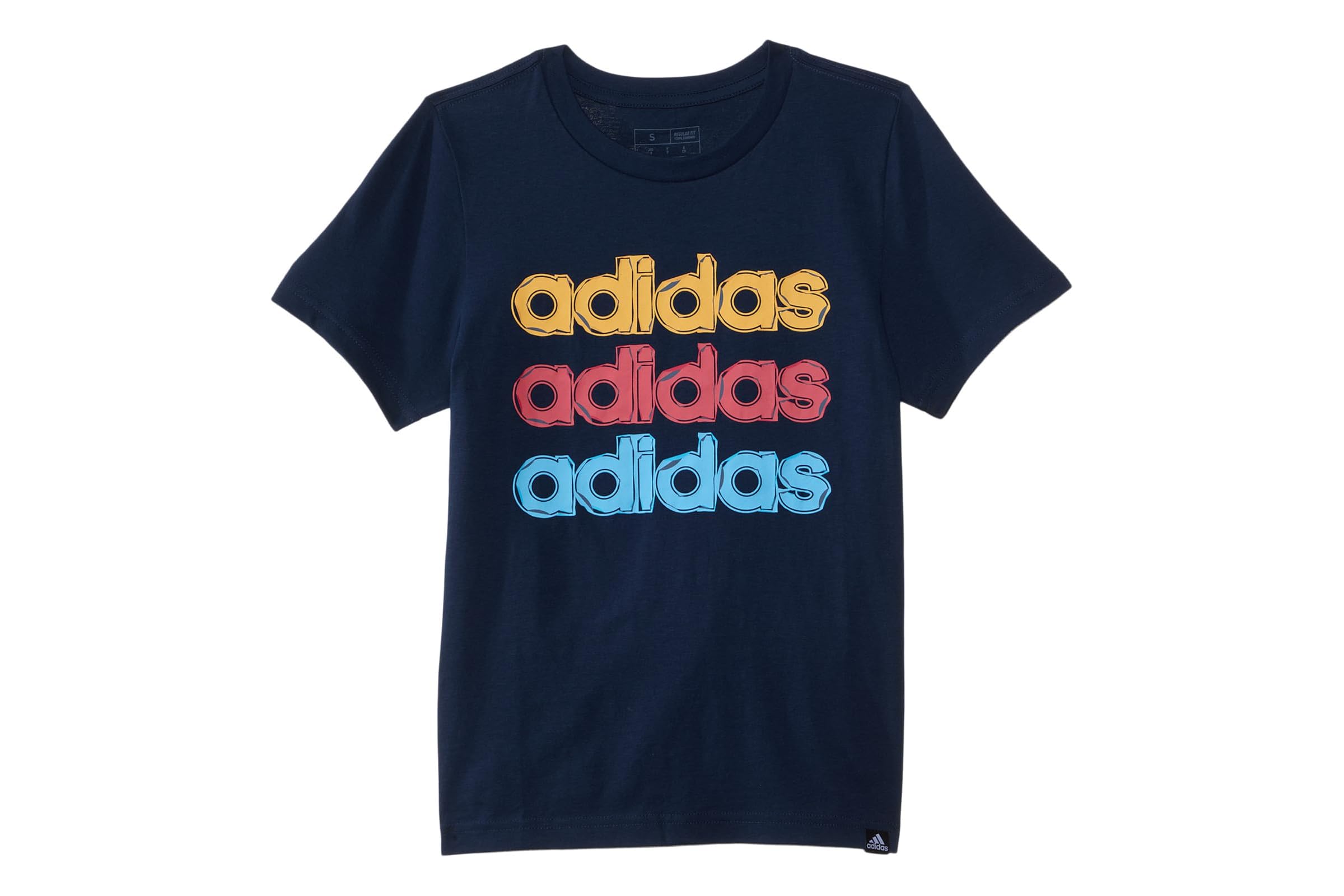 adidas Kids SS Linear Stack TeeToddlerLittle KidBig Kid 3090₽