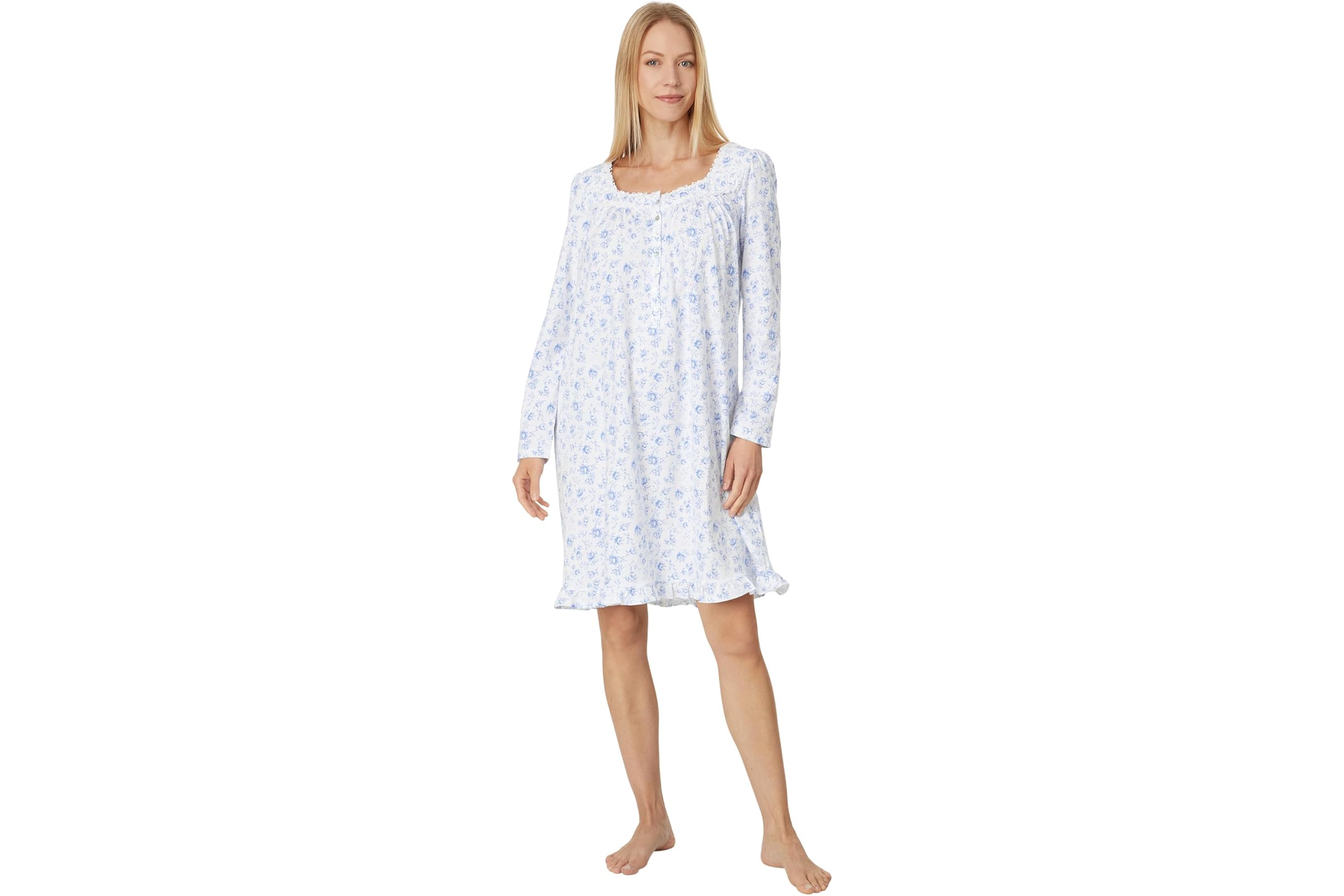 Платье Eileen West Long Sleeve Cotton Knit Short Gown 10990₽