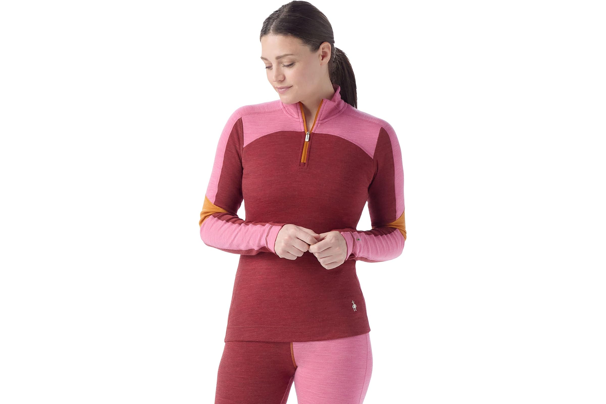 Smartwool Classic Thermal Merino Base Layer Colorblock 14 Zip 14590₽