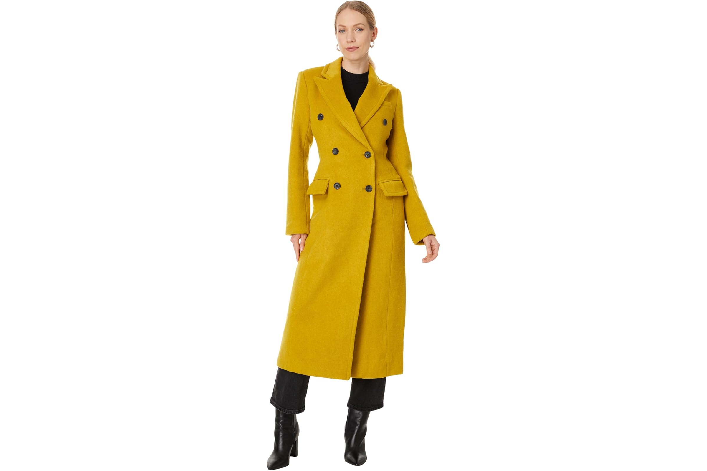Avec Les Filles Strong Shoulder Hourglass Coat 30690₽