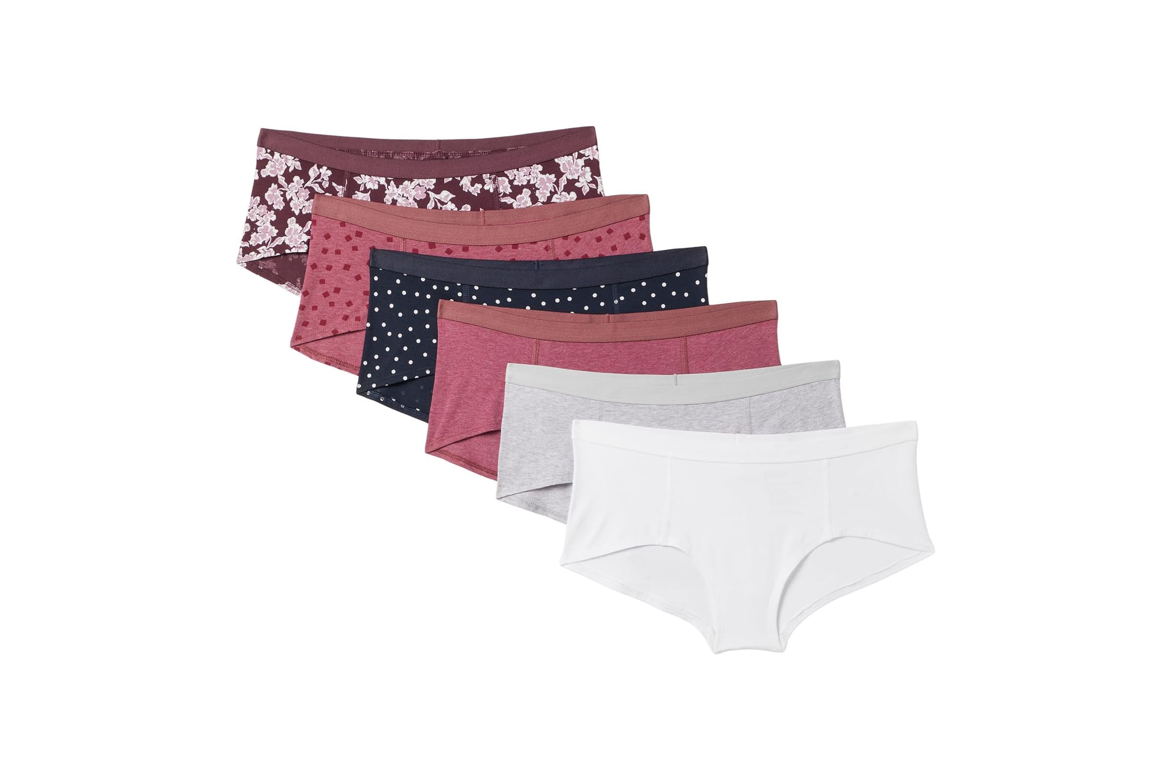 PACT Everyday Boyshorts 6-Pack