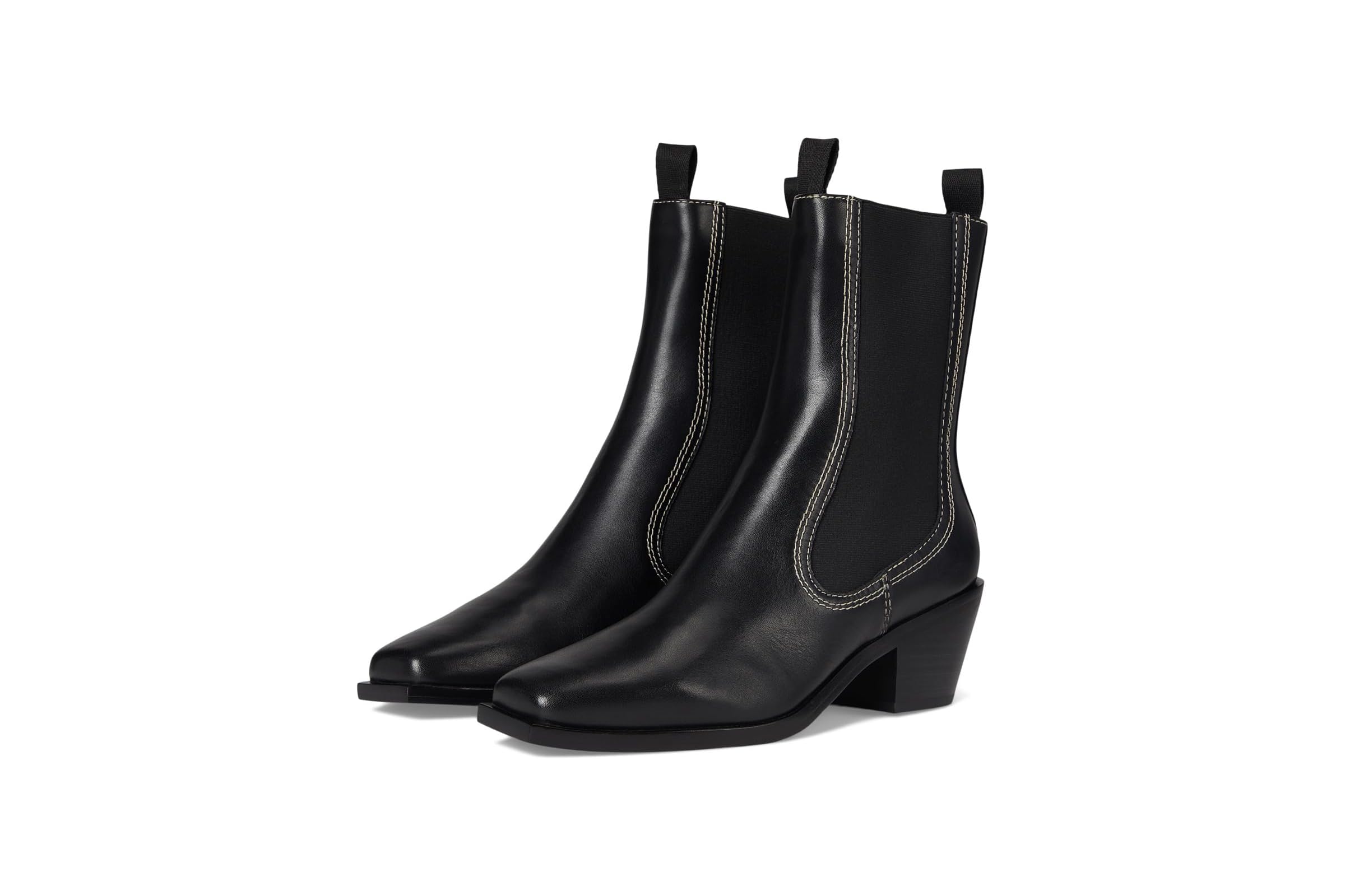 Loeffler Randall Nat Midheel Western Ankle Boot With Gore 47090₽