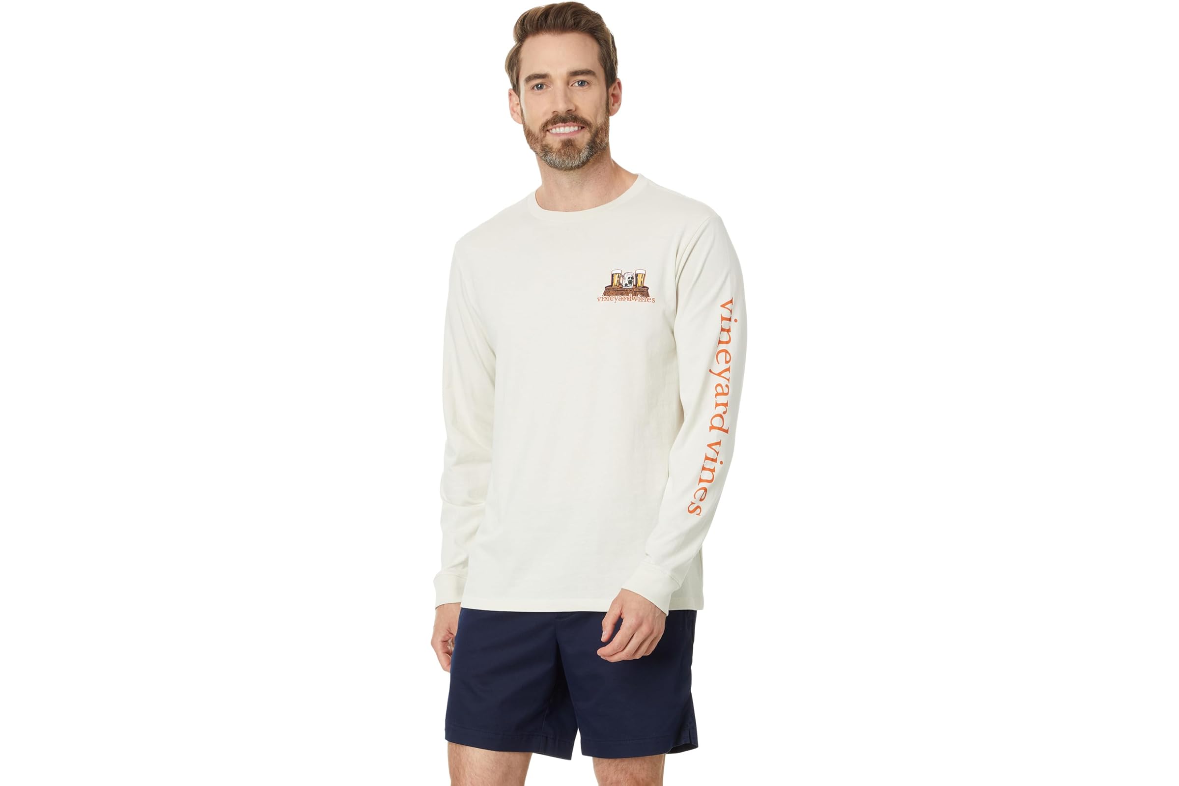 Vineyard Vines Harvest Maze Long Sleeve Tee
