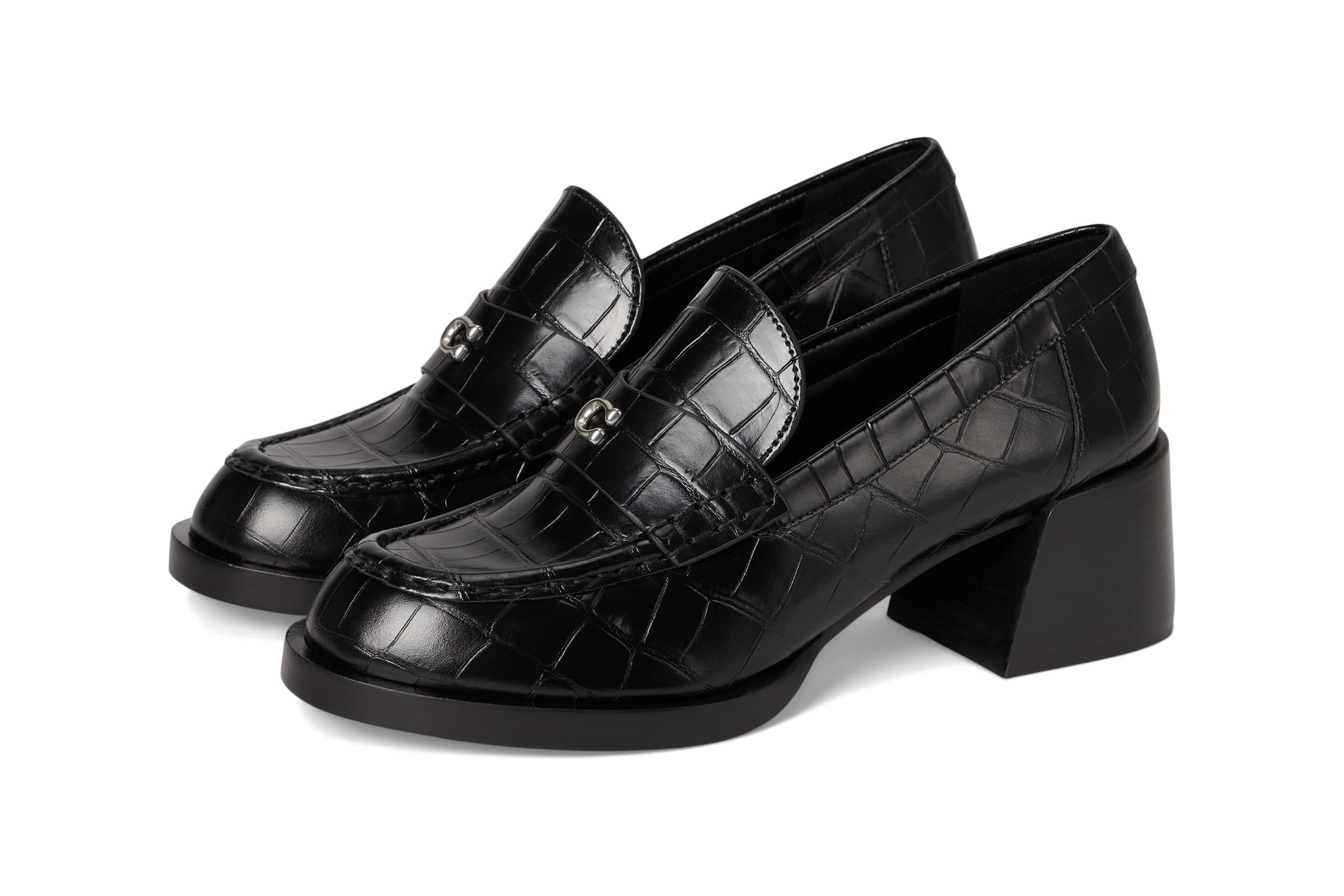 COACH Natalie Embossed Croc Loafers 33290₽