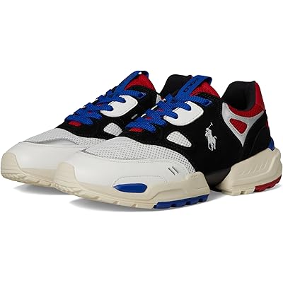 Мужские кроссовки Polo Ralph Lauren Suede Leather Mesh-Polo Jgr Pp-Sneakers-Low Top Lace