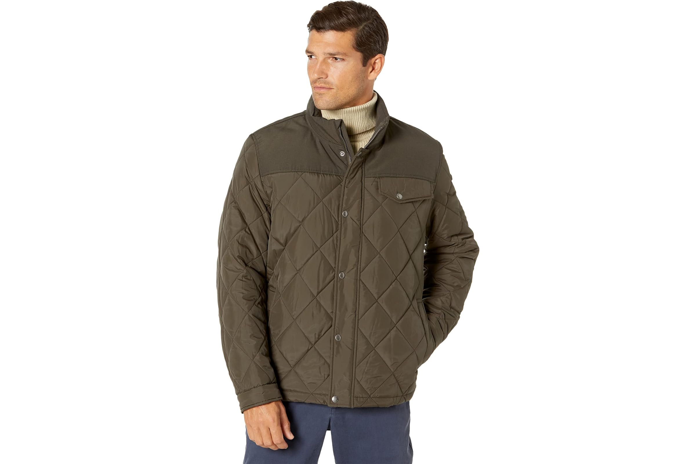 Cole Haan 28 Tonal Mix Media Diamond with Faux Sherpa Lining 27790₽