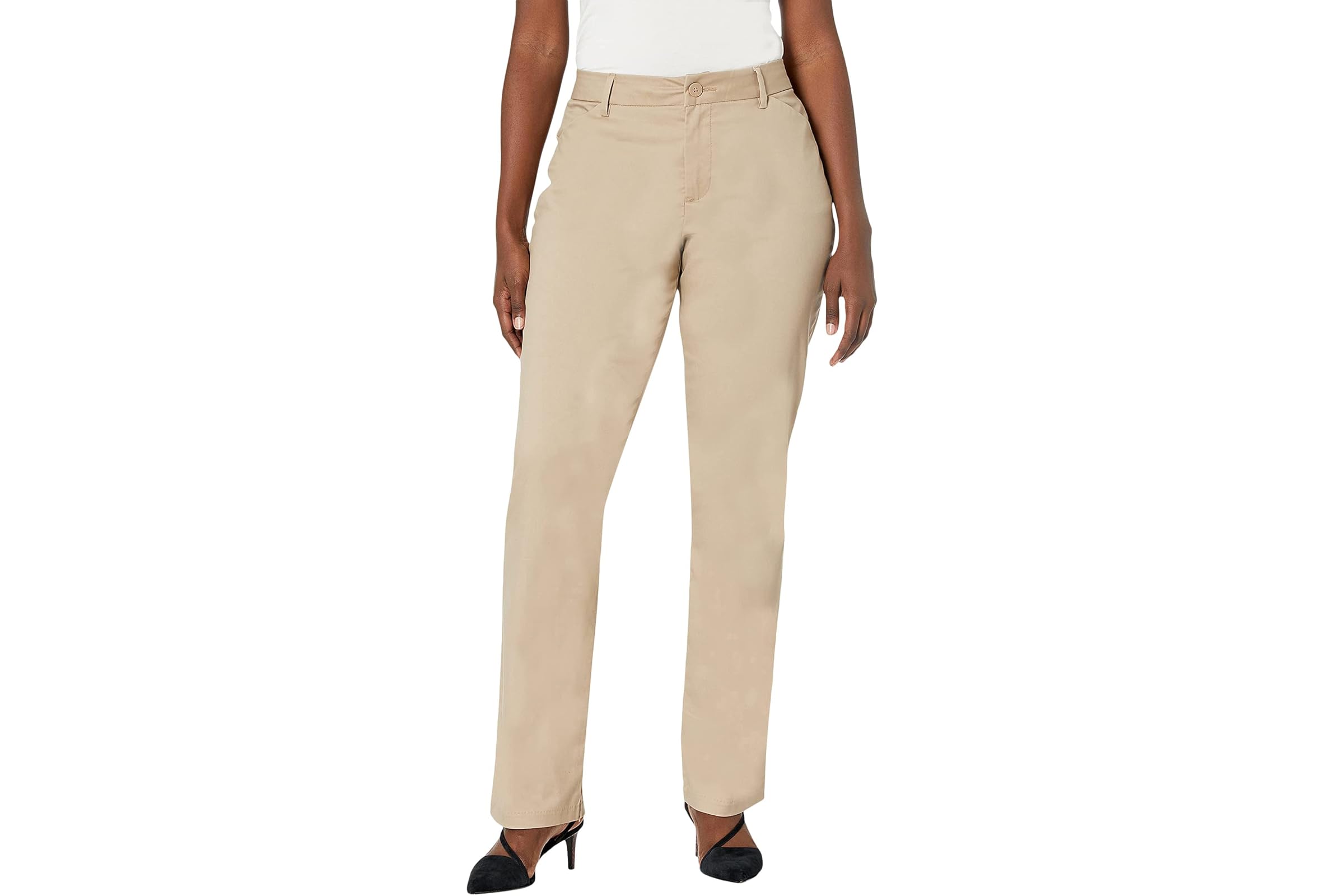 Lee Wrinkle Free Relaxed Fit Straight Leg Pants Mid-Rise 8790₽