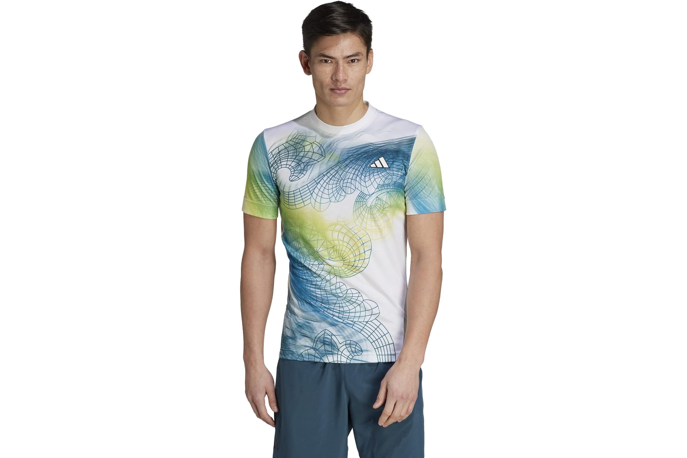 Мужская рубашка adidas Tennis US Series Printed Freelift T-Shirt 11990₽